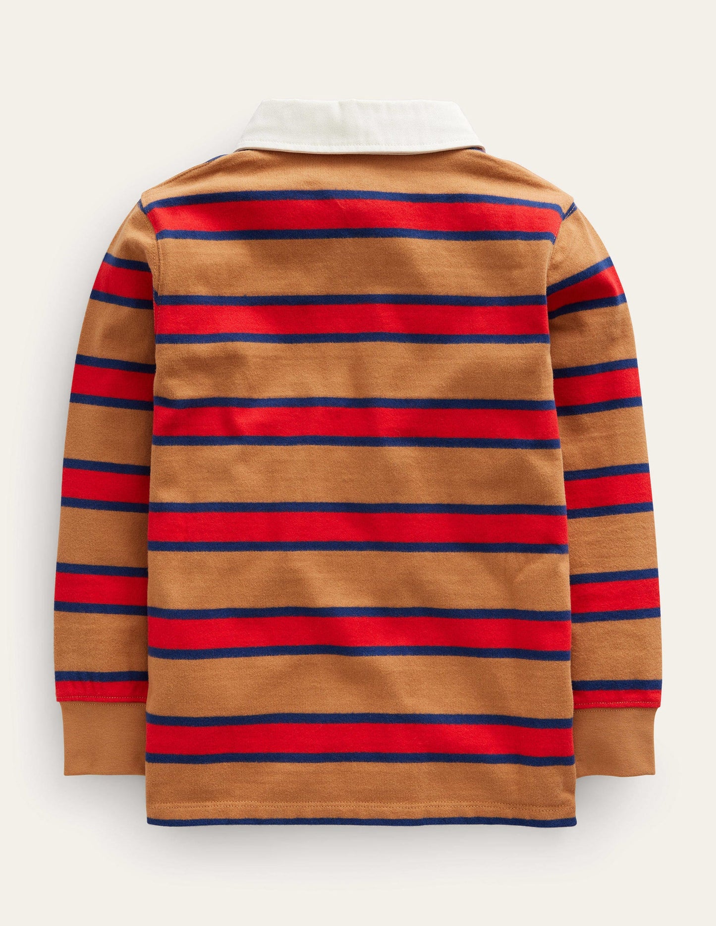 Classic Rugby Shirt-Butterscotch Brown/Red