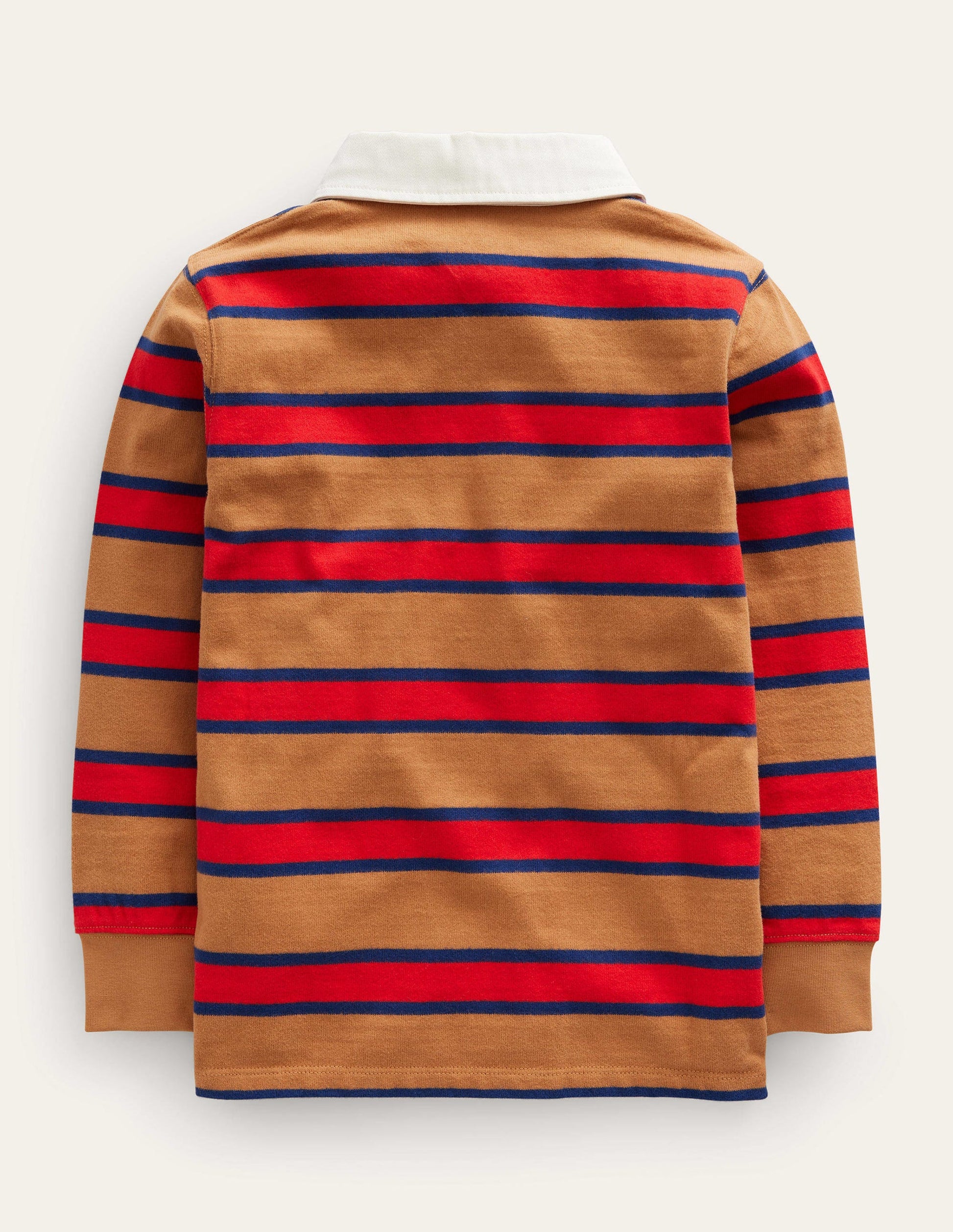 Classic Rugby Shirt-Butterscotch Brown/Red-2