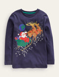 Sleigh T-shirt-French Navy