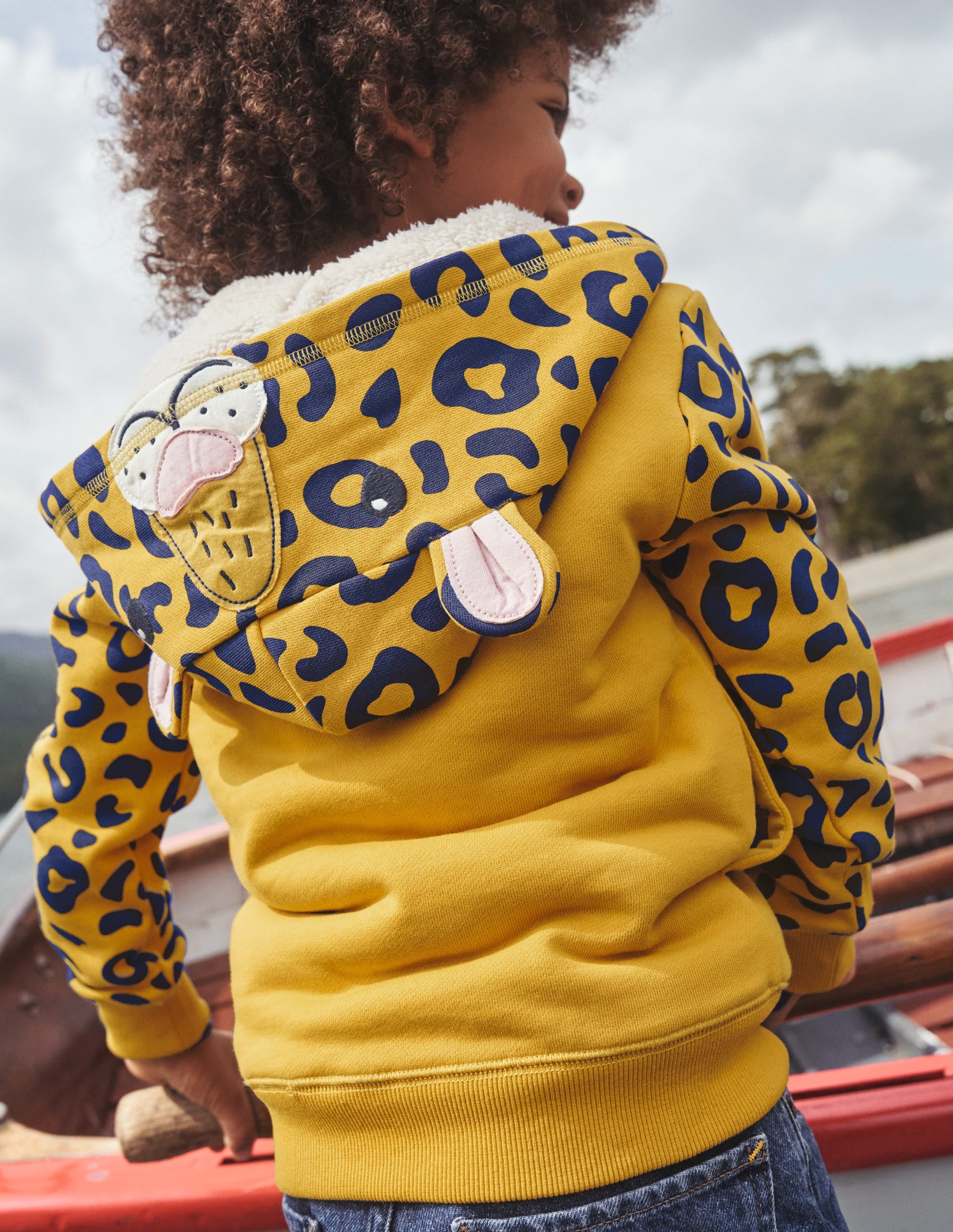 Novelty Hoodie-Dijon Yellow Leopard - Image 5