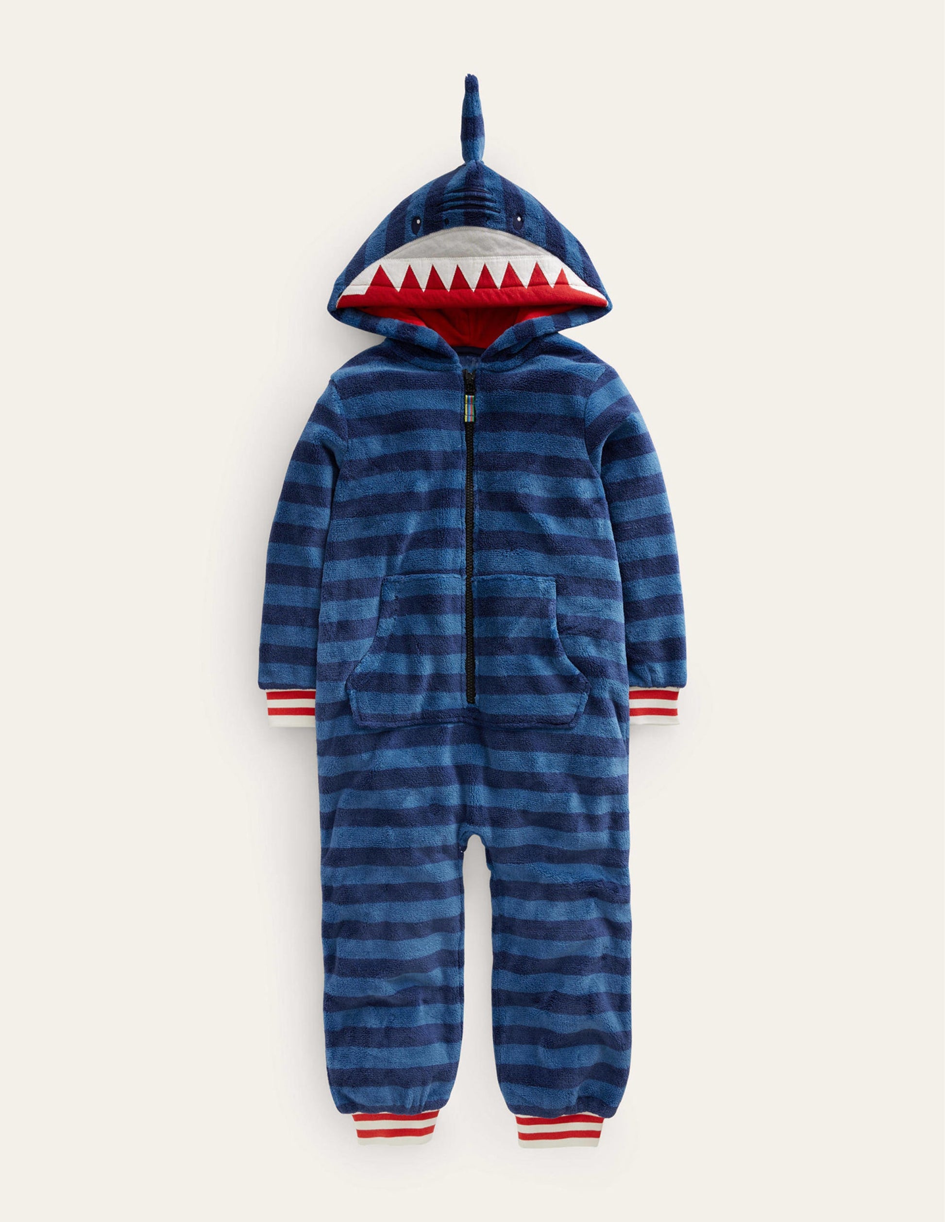 Cosy Fleece All-In-One-Blue Shark-1