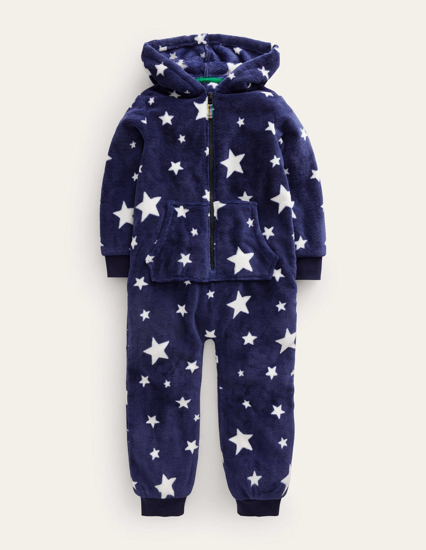 Cosy Fleece All-In-One-College Navy Star