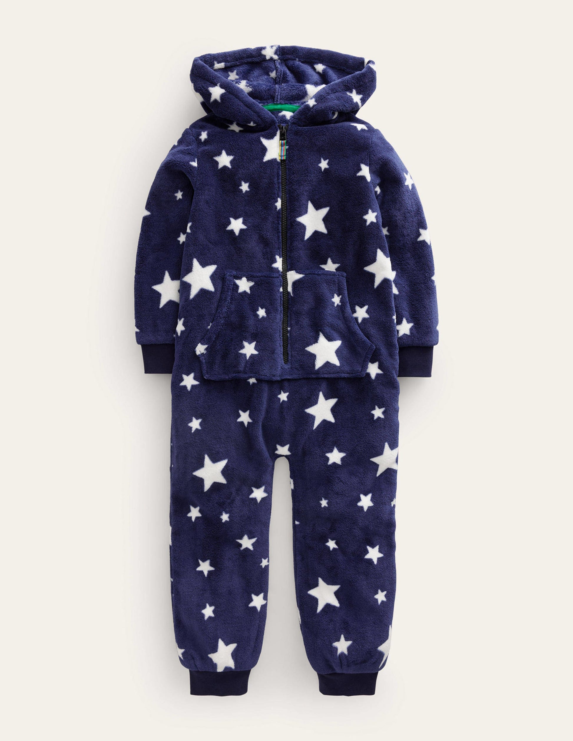 Cosy Fleece All-In-One-College Navy Star-1