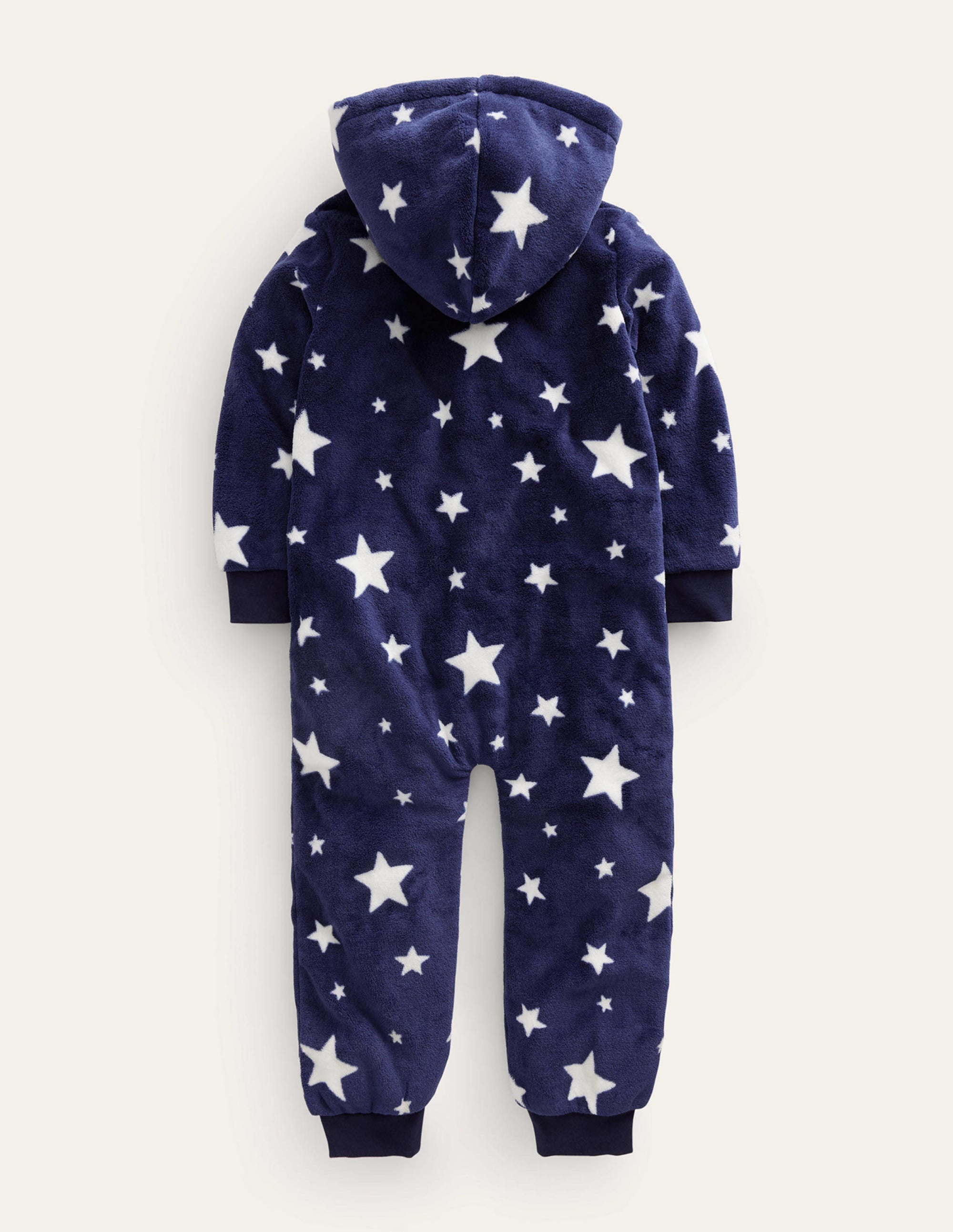 Cosy Fleece All-In-One-College Navy Star - Image 2