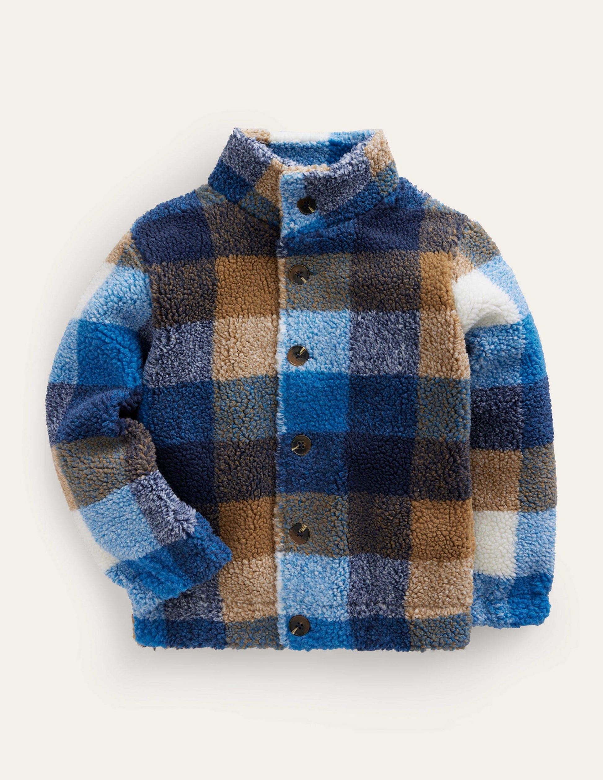 Ultimate Cosy Borg Jacket-Multi Check-1
