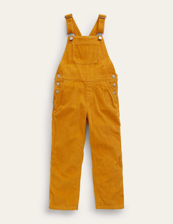 Cord Utility Dungarees-Brioche Yellow