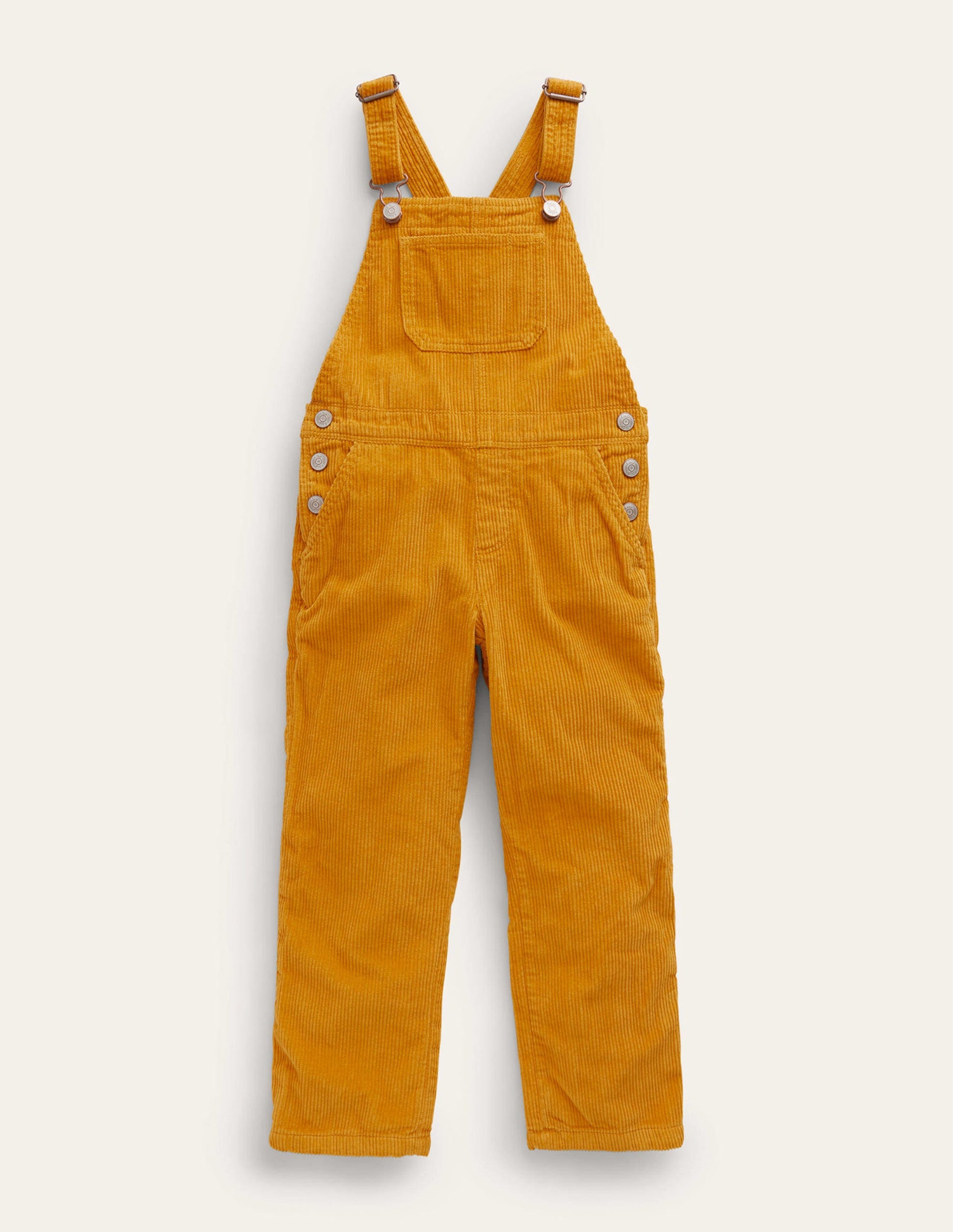 Cord Utility Dungarees-Brioche Yellow-1