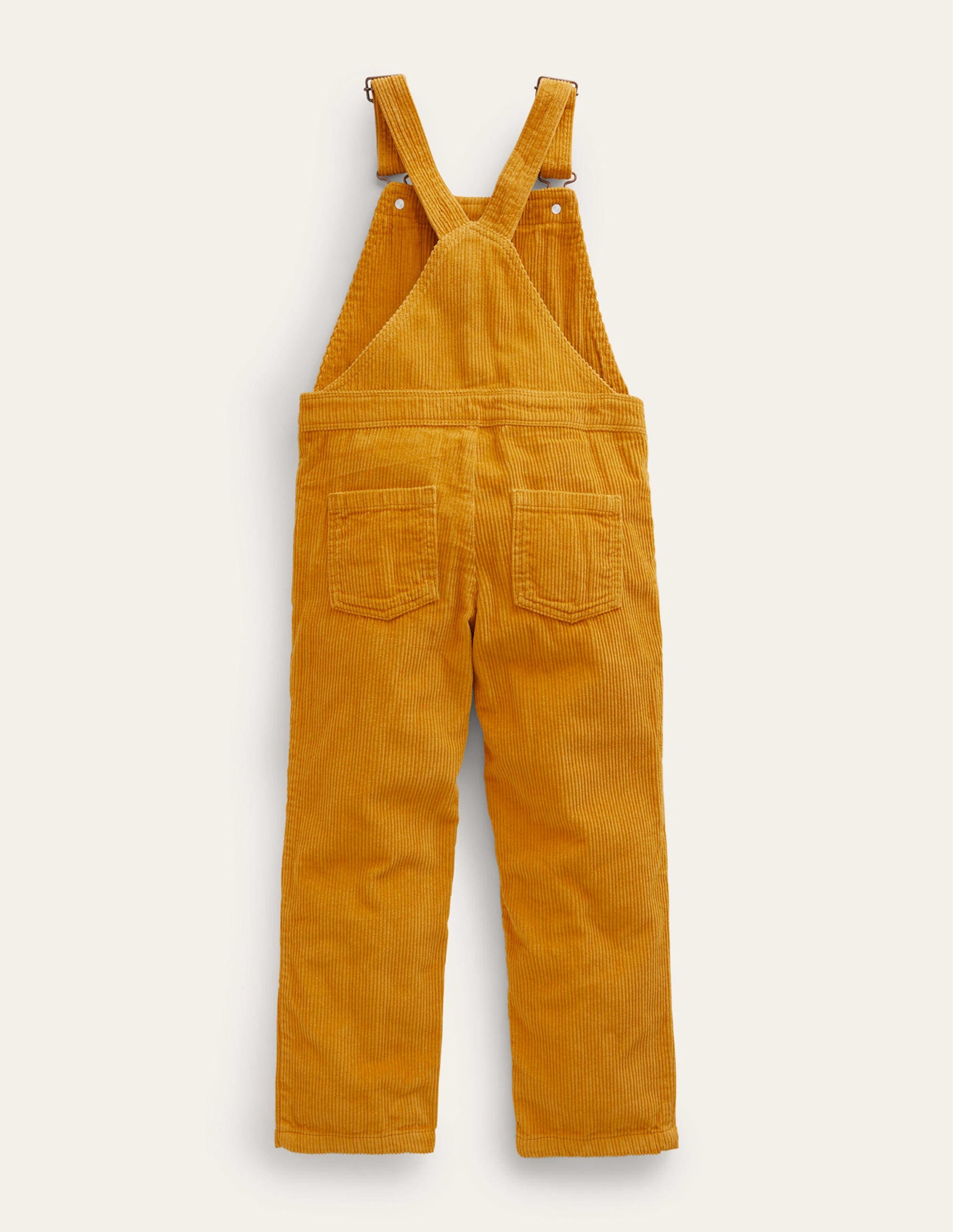 Cord Utility Dungarees-Brioche Yellow-2