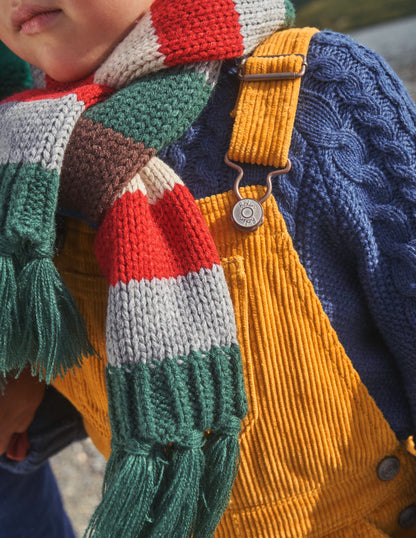 Cord Utility Dungarees-Brioche Yellow-5