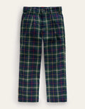 Smart Trousers-Blue / Green Check