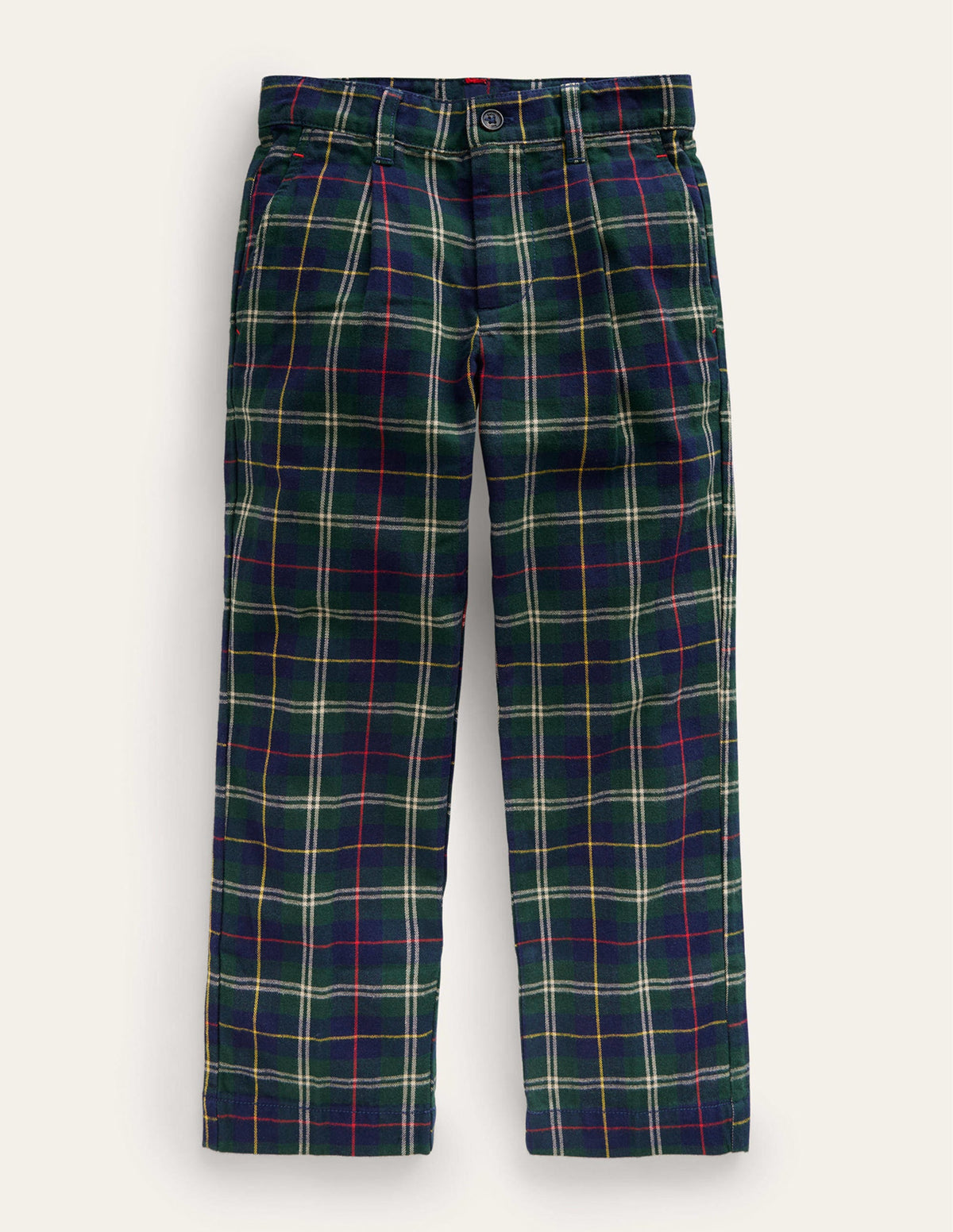 Smart Trousers-Blue / Green Check-1