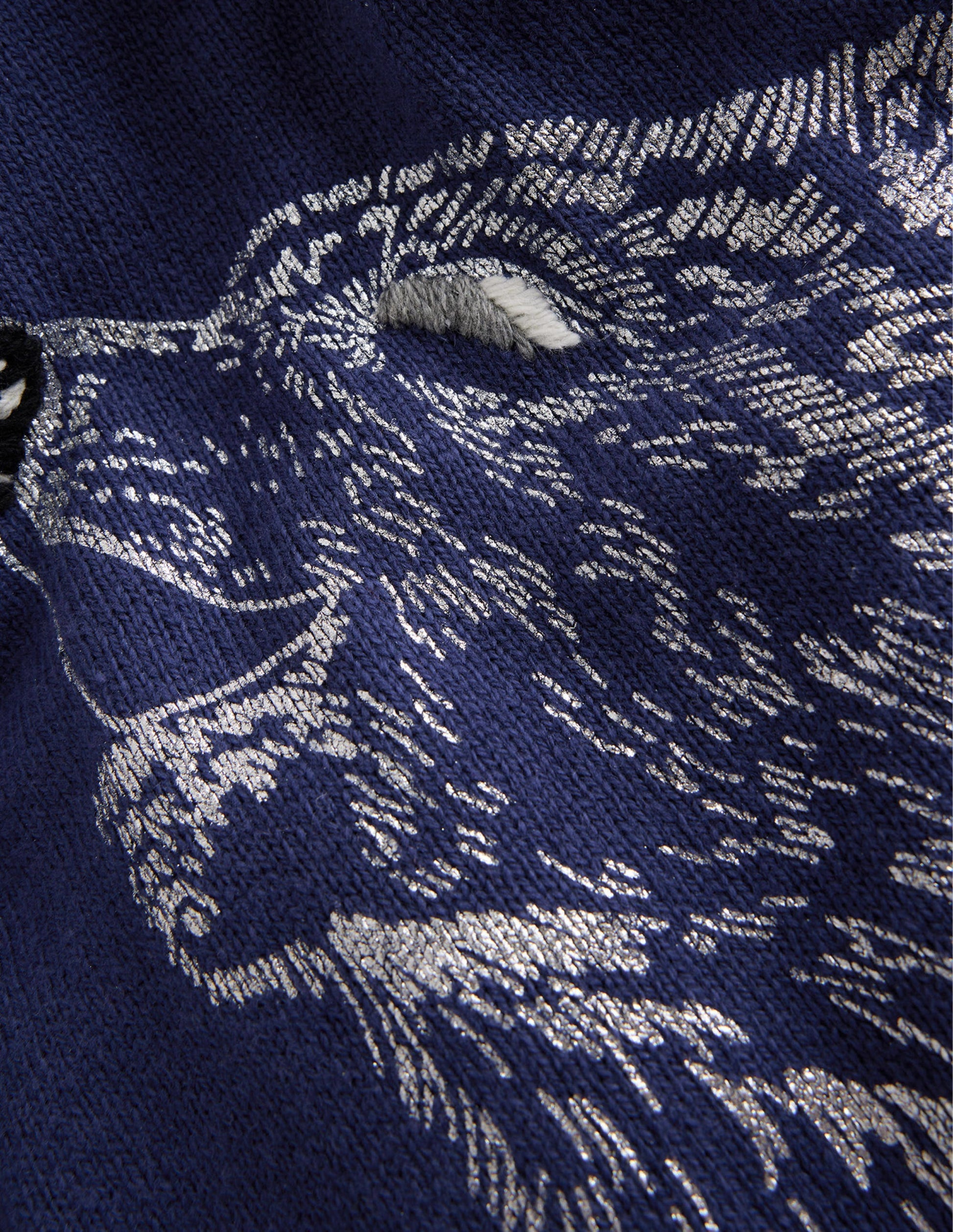 Fun Cosy Jumper-French Navy Wolf-3