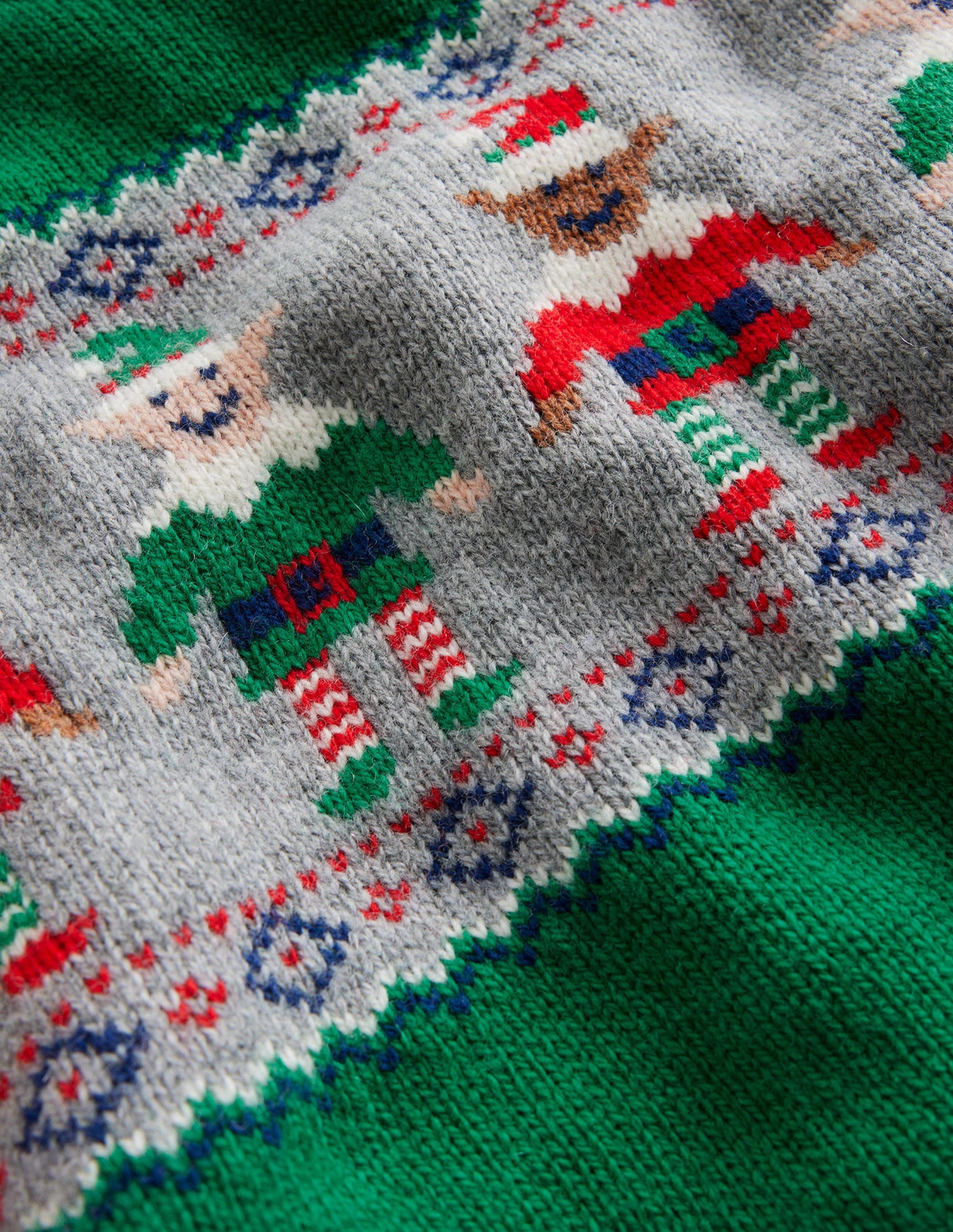 Elf Fair Isle Jumper-Veridian Green Elf-3