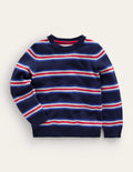 Sparkle Stripe Jumper-French Navy Stripe