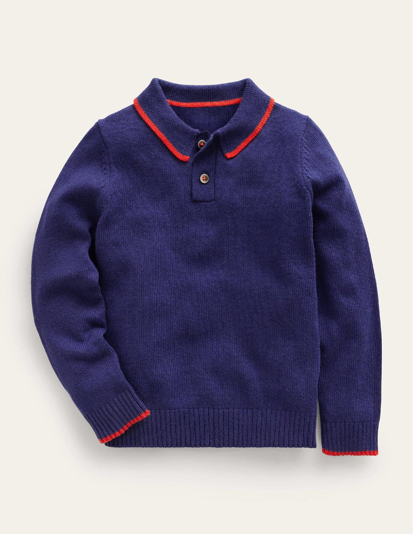 Collared Knit Top-French Navy