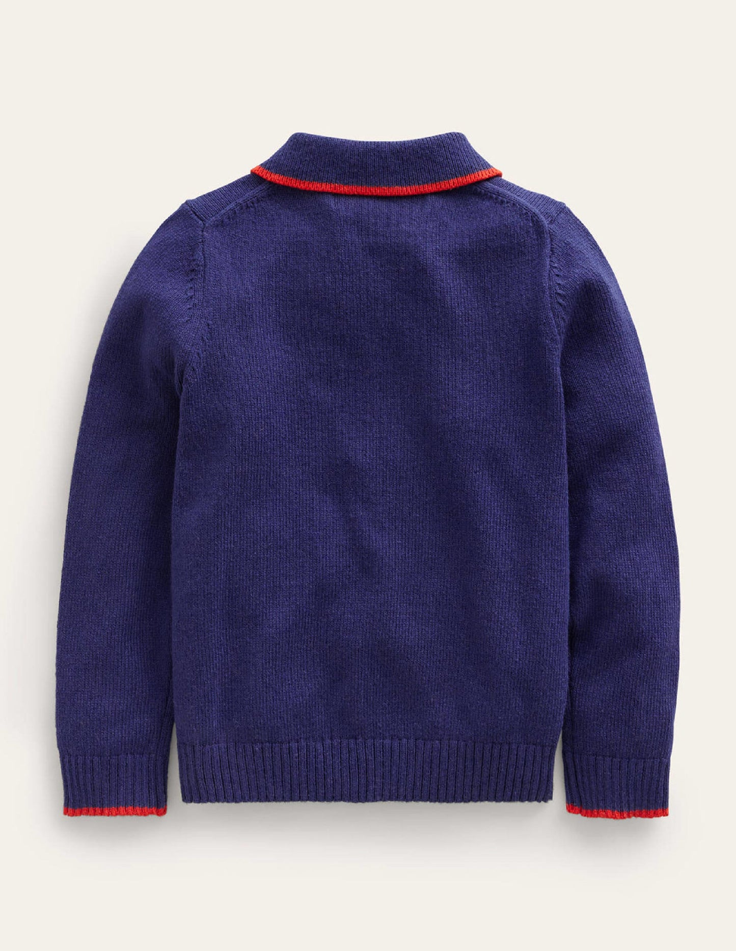 Collared Knit Top-French Navy