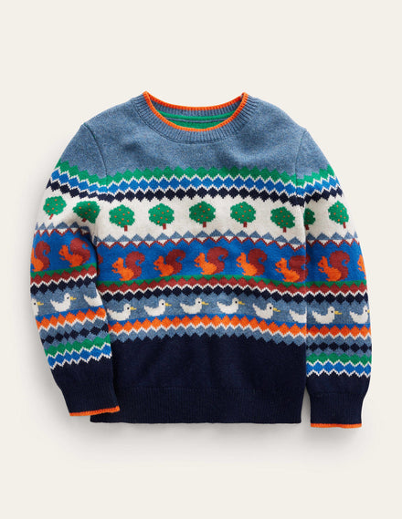 All Over Fair Isle Jumper-Multi Nature Fair Isle