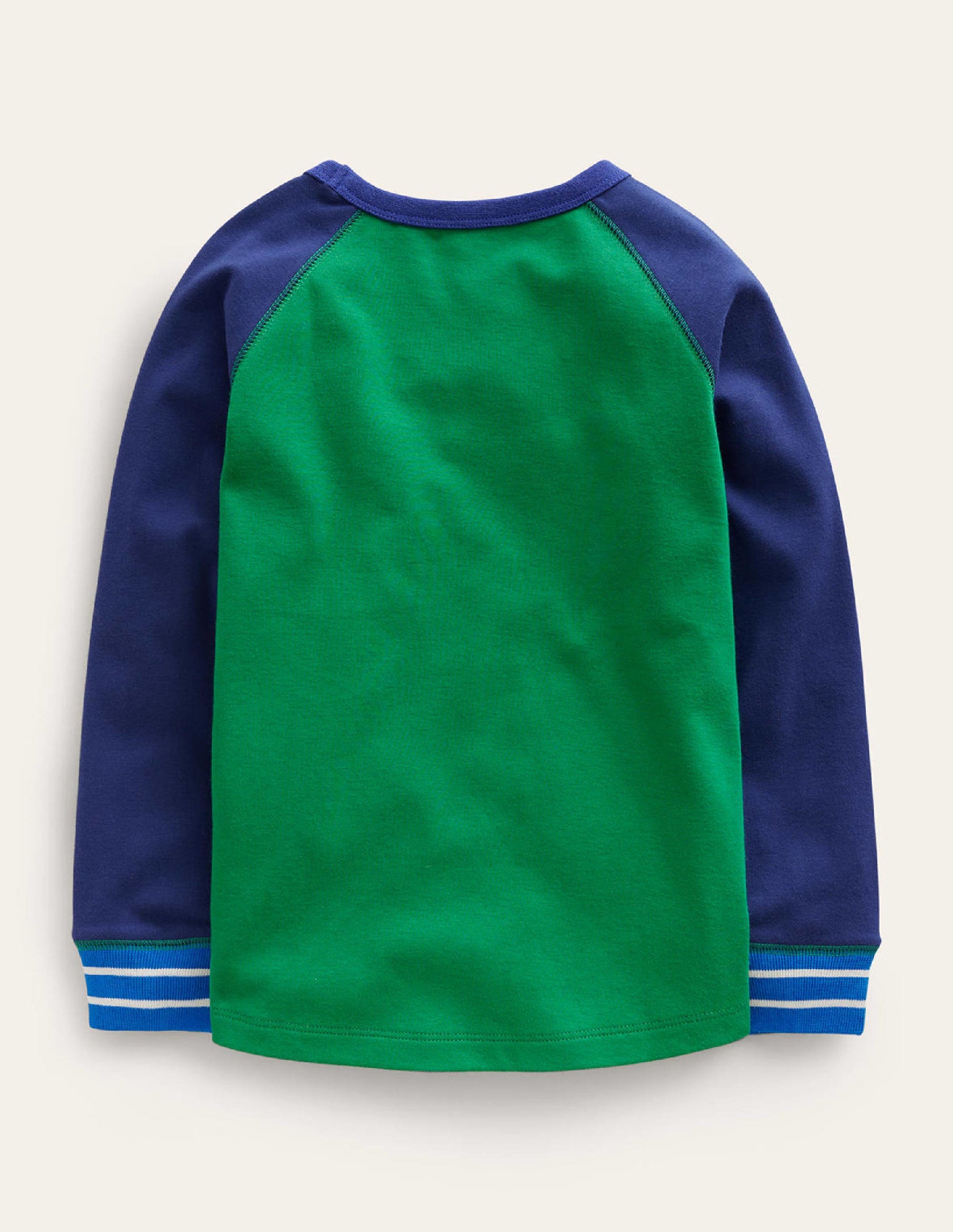 Supersoft Raglan T-shirt-College Navy/ Egyptian Blue-2