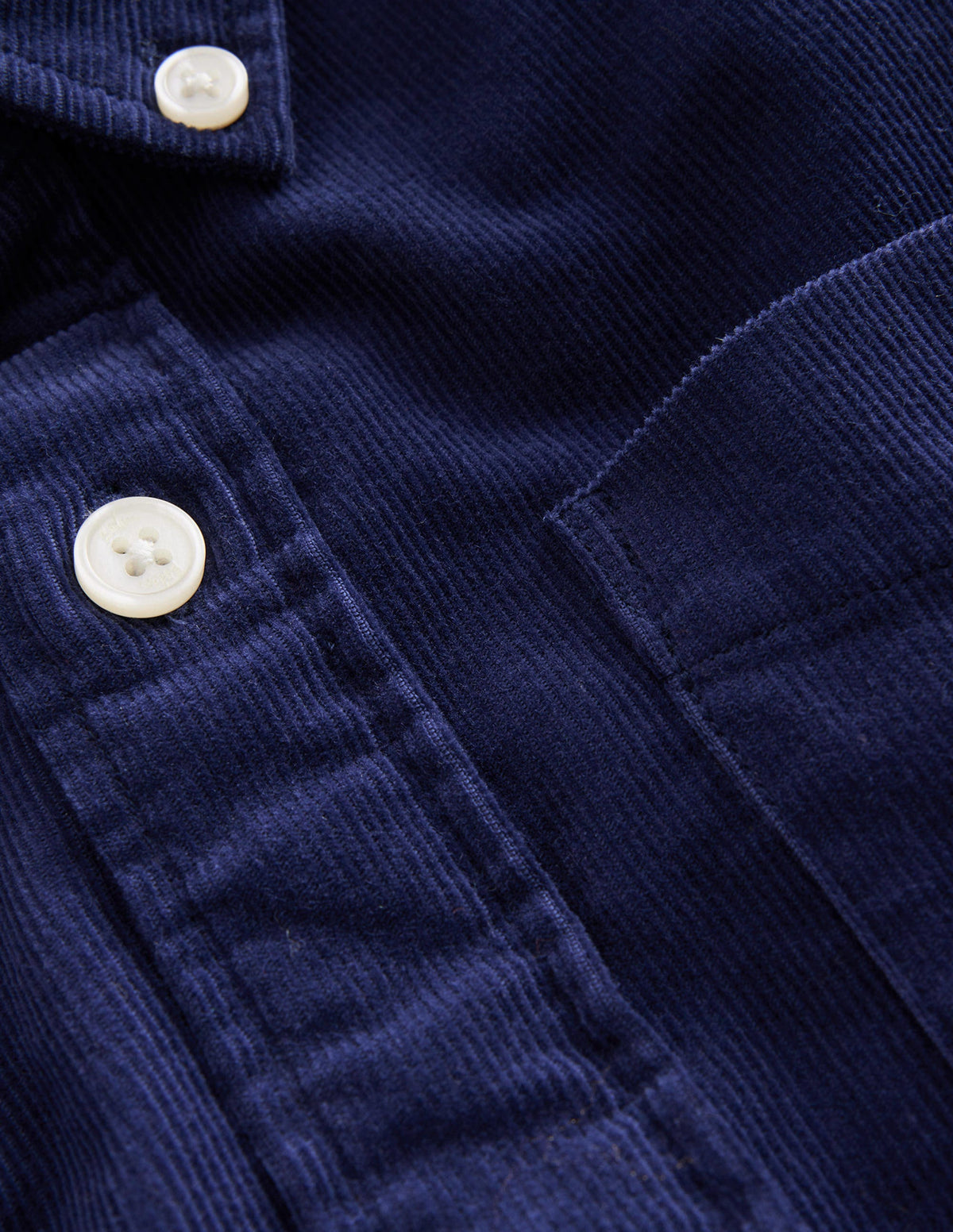 Cord Shirt-College Navy - Image 3