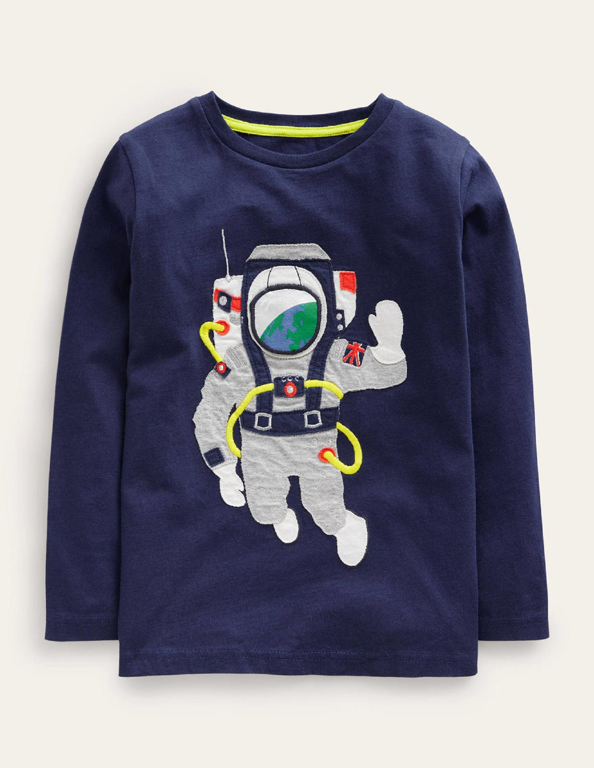 Lift-the-flap Space T-shirt-College Navy-1