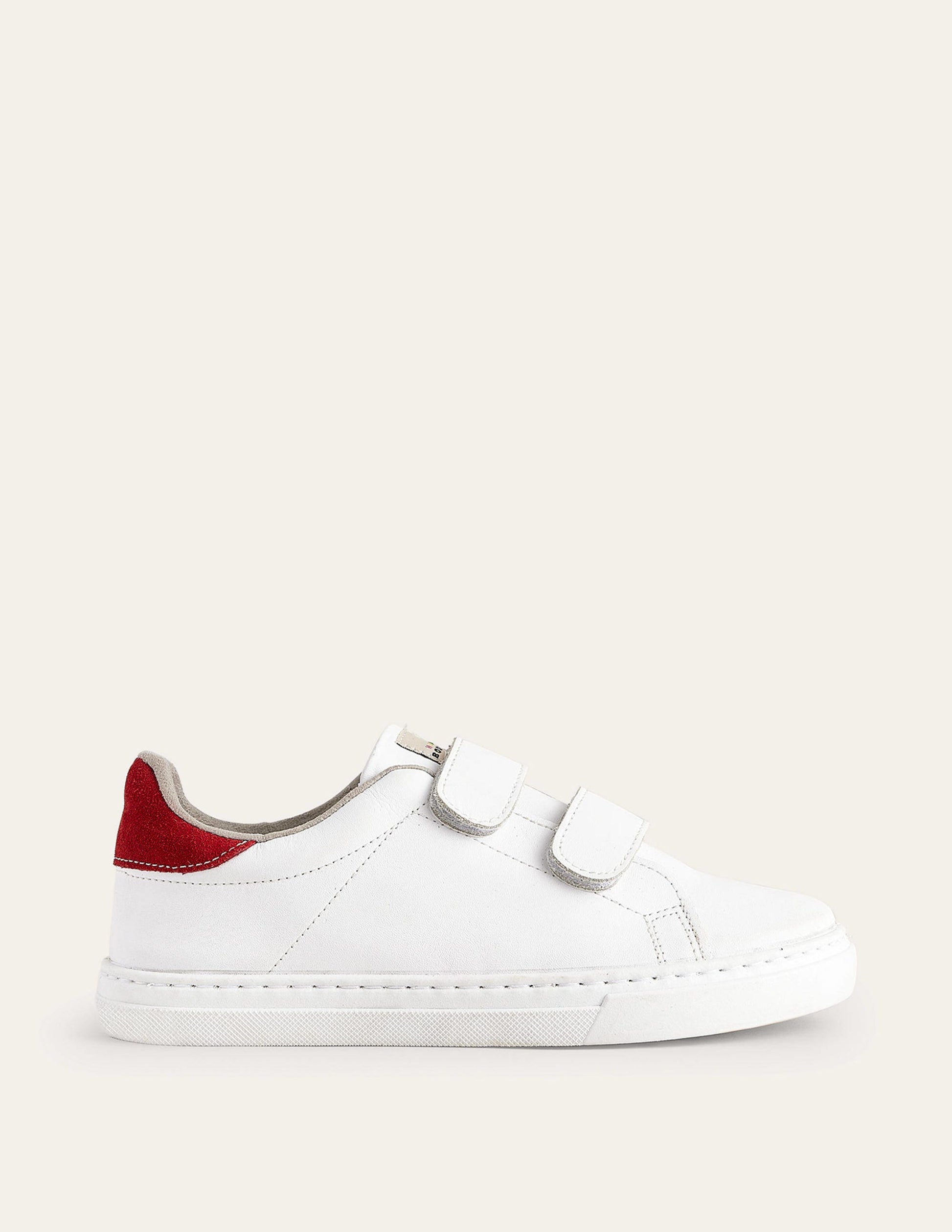 Double Strap Low Tops-White-1