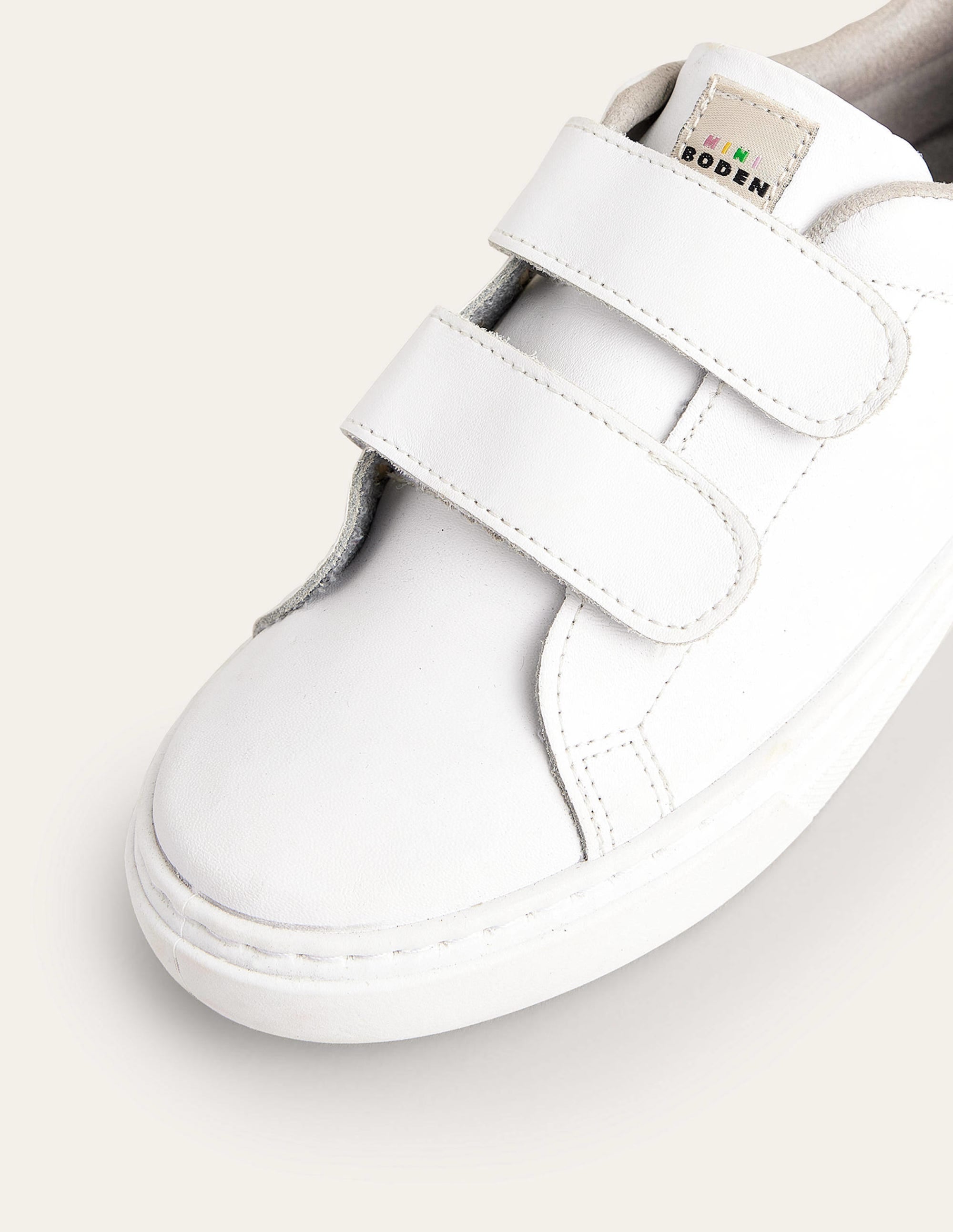 Double Strap Low Tops-White - Image 3
