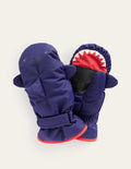 Novelty All Weather Mittens-Blue Shark