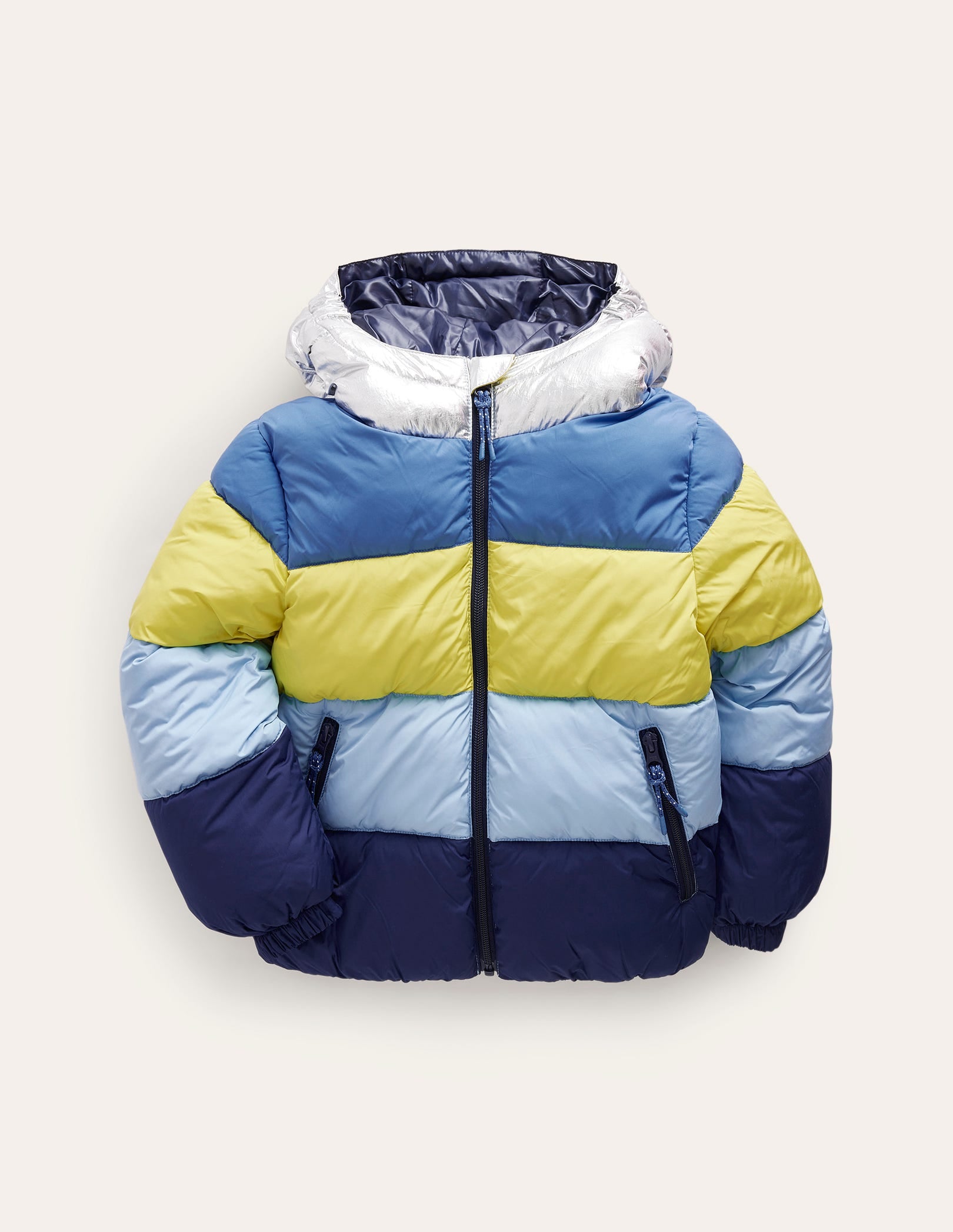 Ultimate Padded Coat-Gooseberry / Delft Colourblock - Image 1