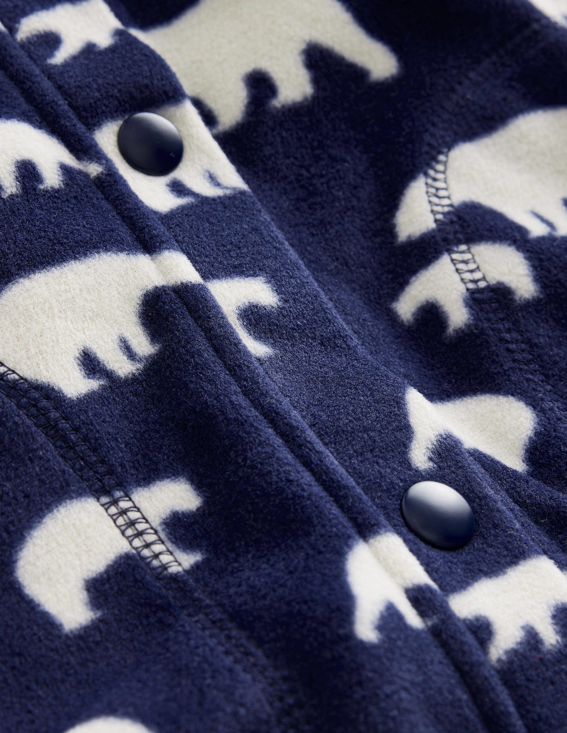 Cosy Fleece-Navy Polar Bears-3