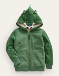 Novelty Hoodie-Green Crocodile
