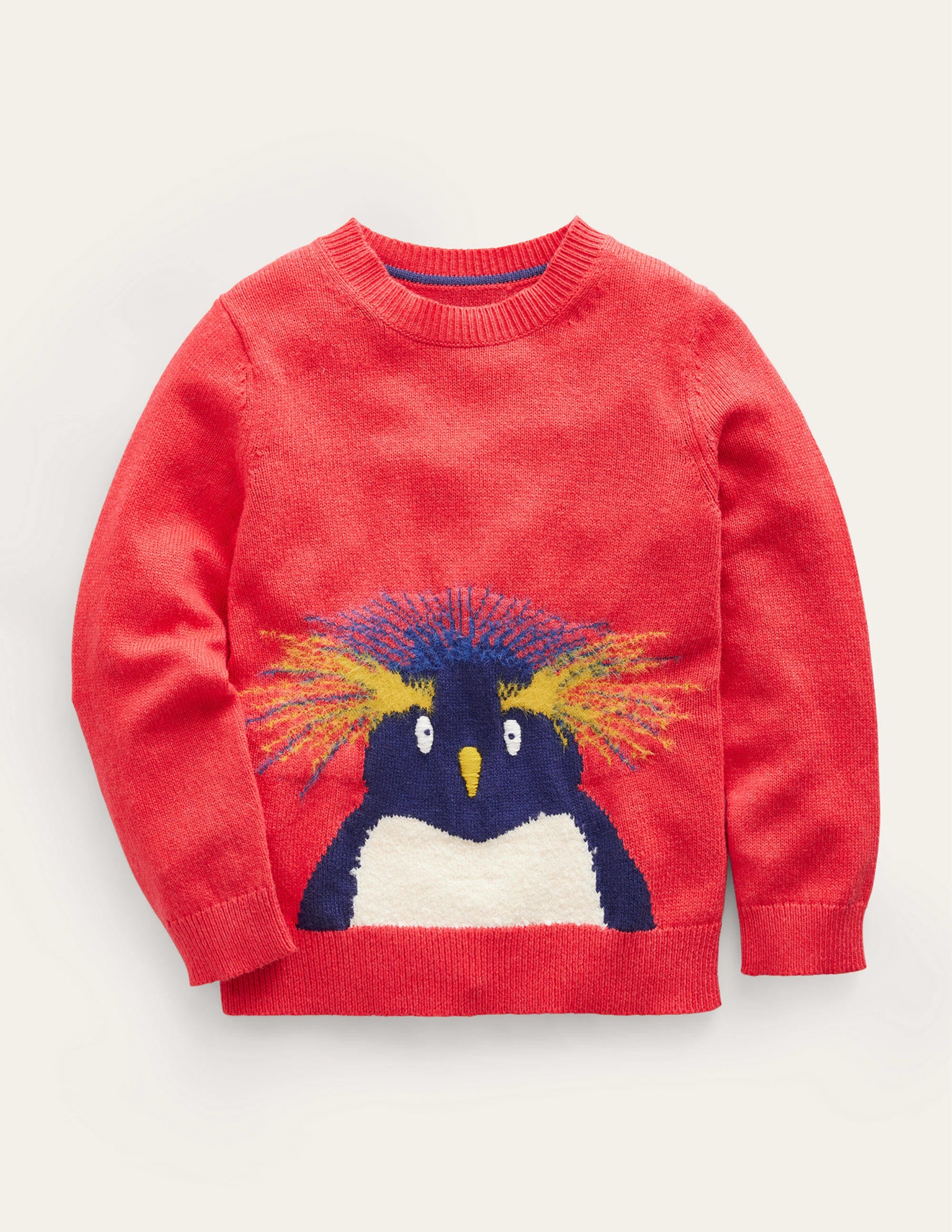 Fun Cosy Jumper-Jam Red Penguin - Image 1