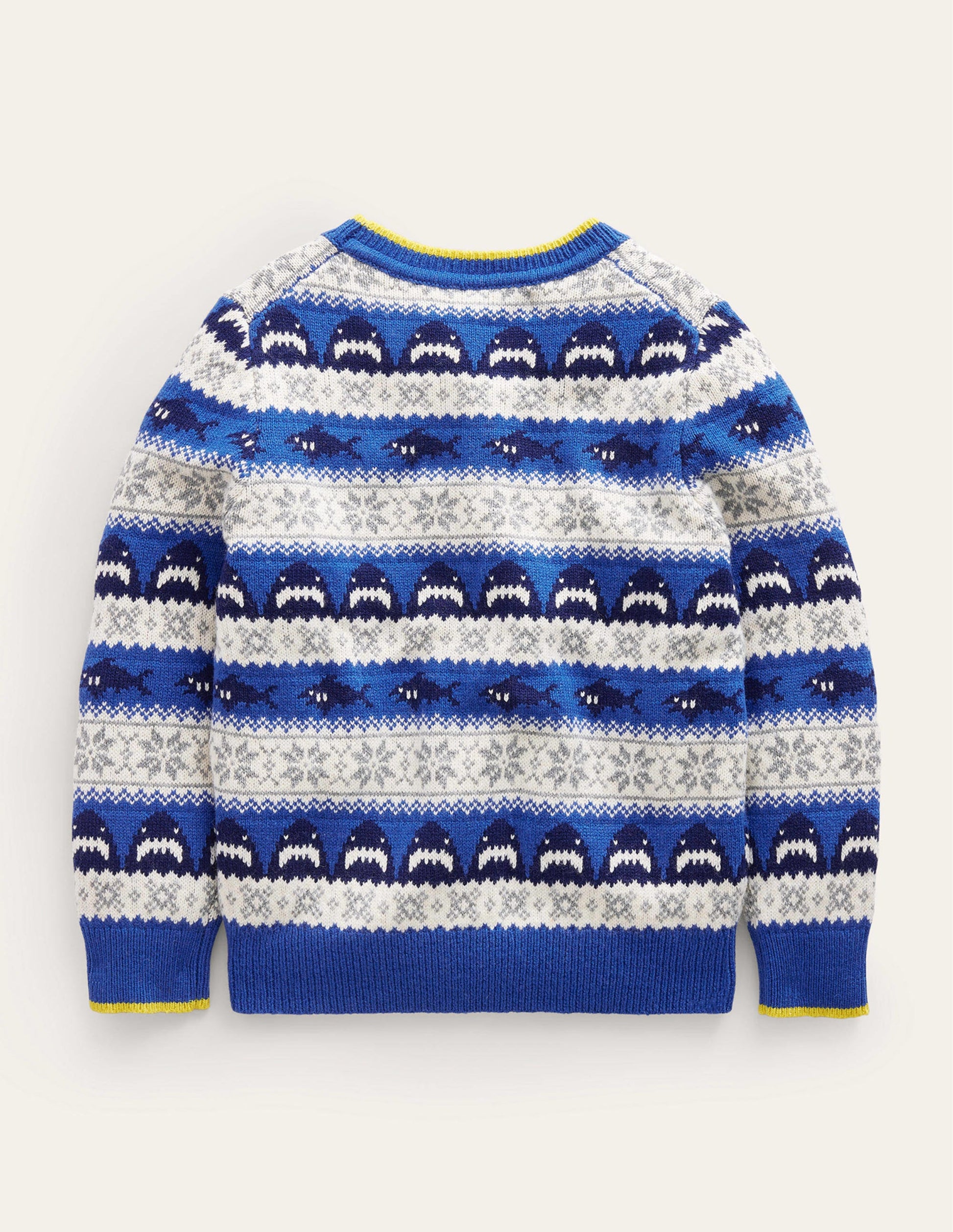 All Over Fair Isle Jumper-Dark Cobalt Sharks-3