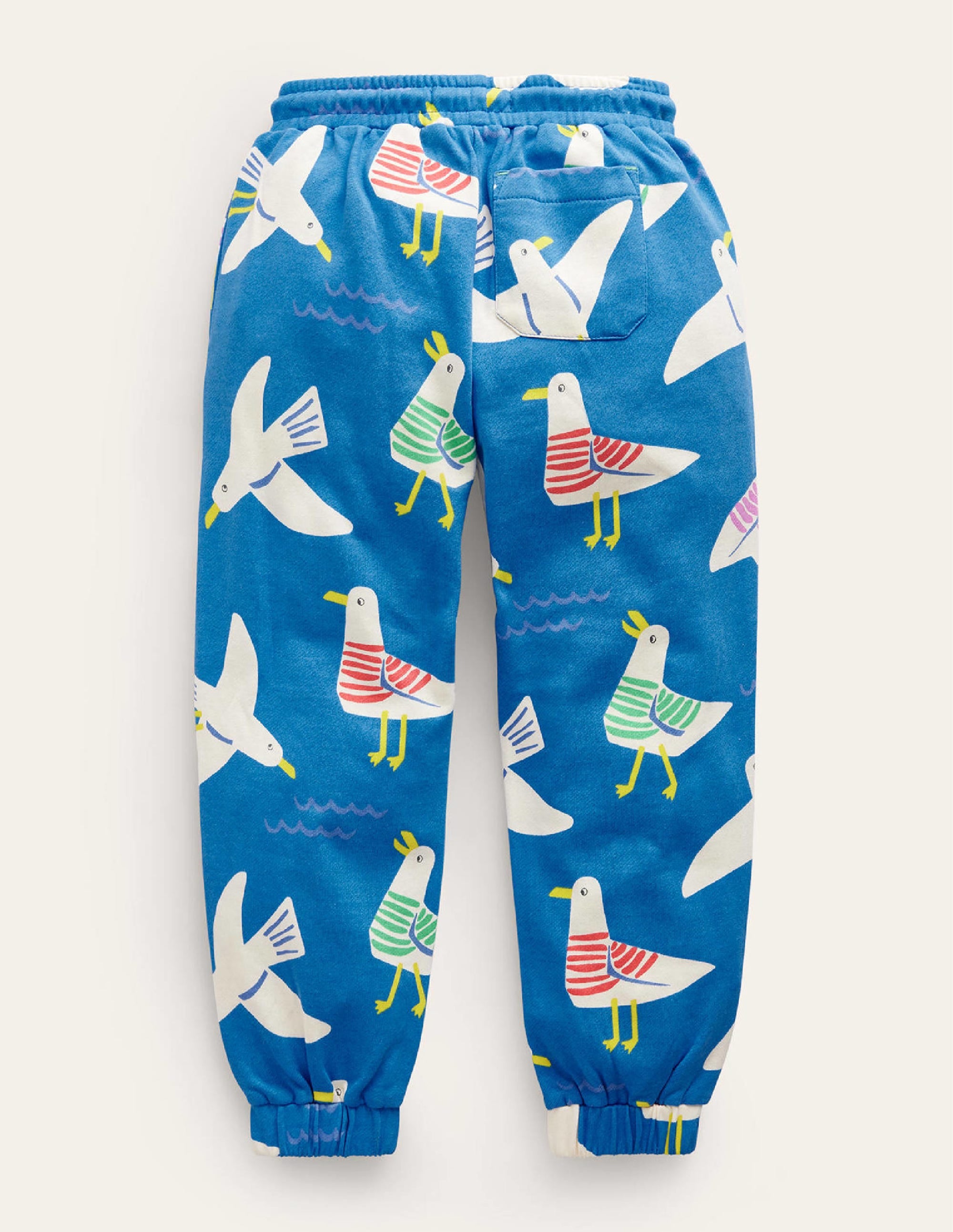 Printed Cosy Relaxed Joggers-Directoire Blue Seagulls - Image 2
