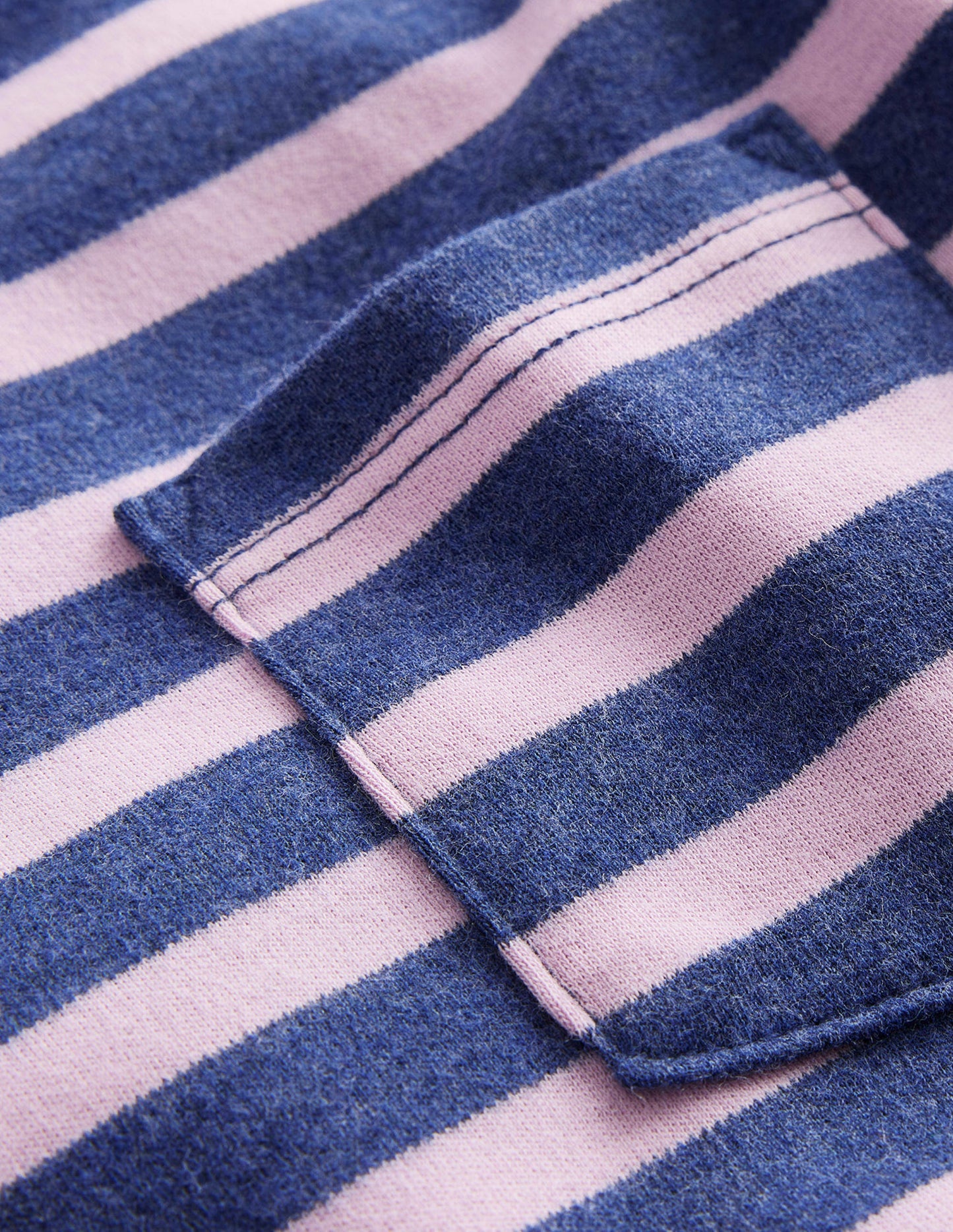 Supersoft Long Sleeve T-shirt-College Navy Marl/Lilac