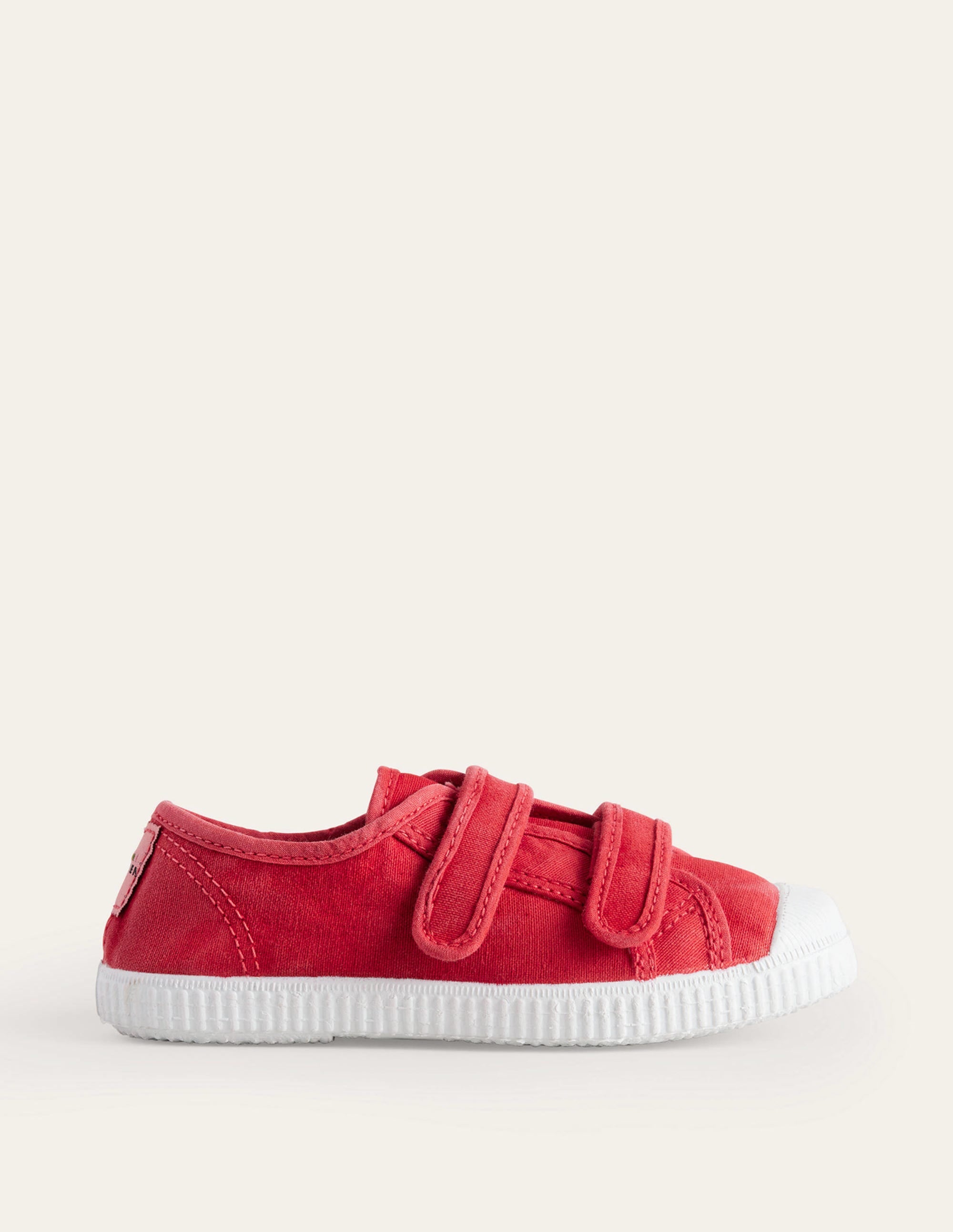 Double Strap Canvas Shoes-Red - Image 1