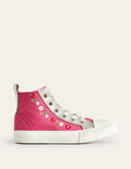 Embroidered High Tops-Rose Pink