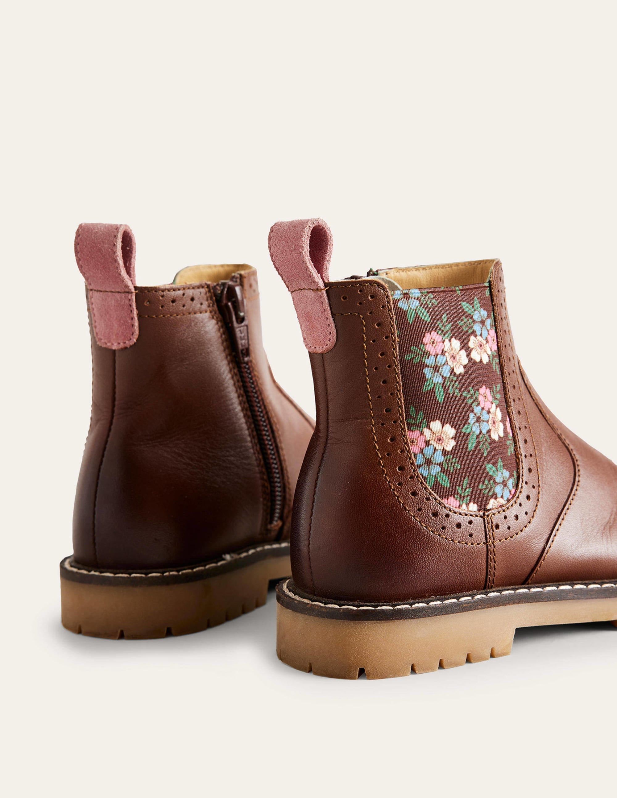Leather Chelsea Boots-Tan - Image 3