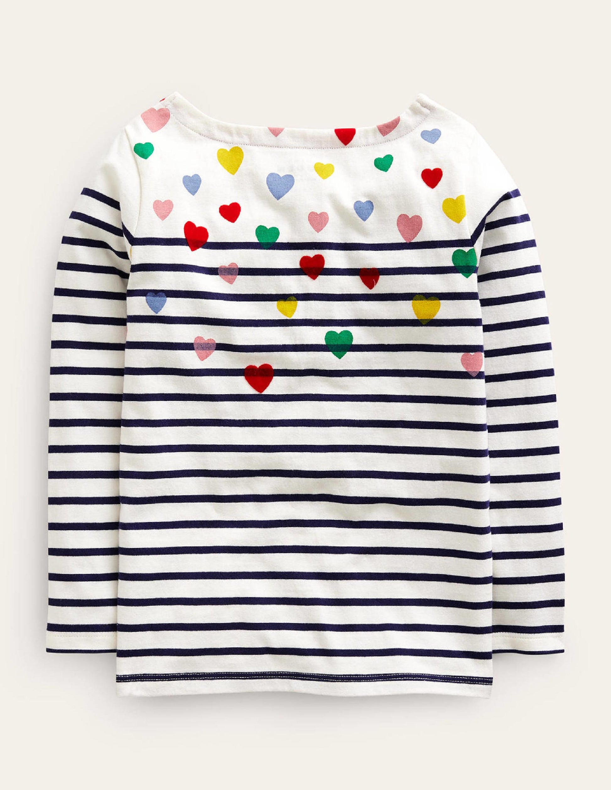 Fun Breton-Ivory/Navy Multi Hearts-2