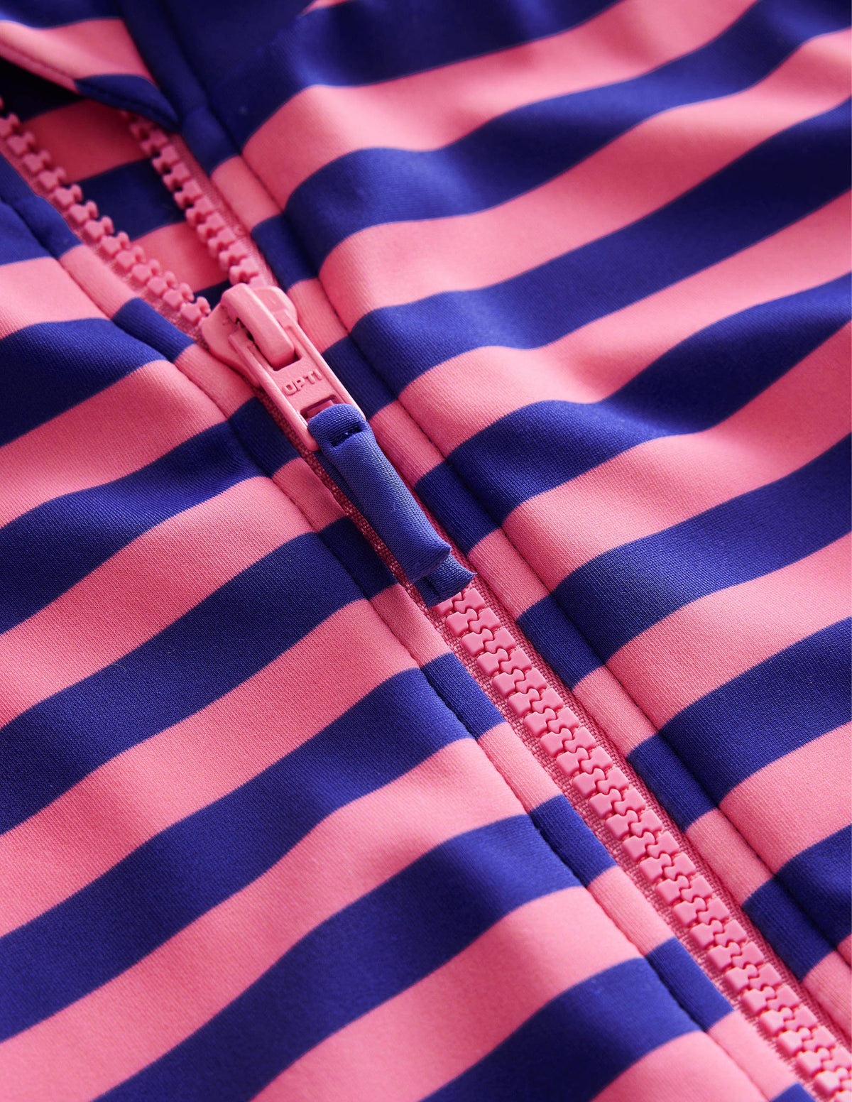 Long-sleeved Swimsuit-Azelea and Bluing Stripe-3