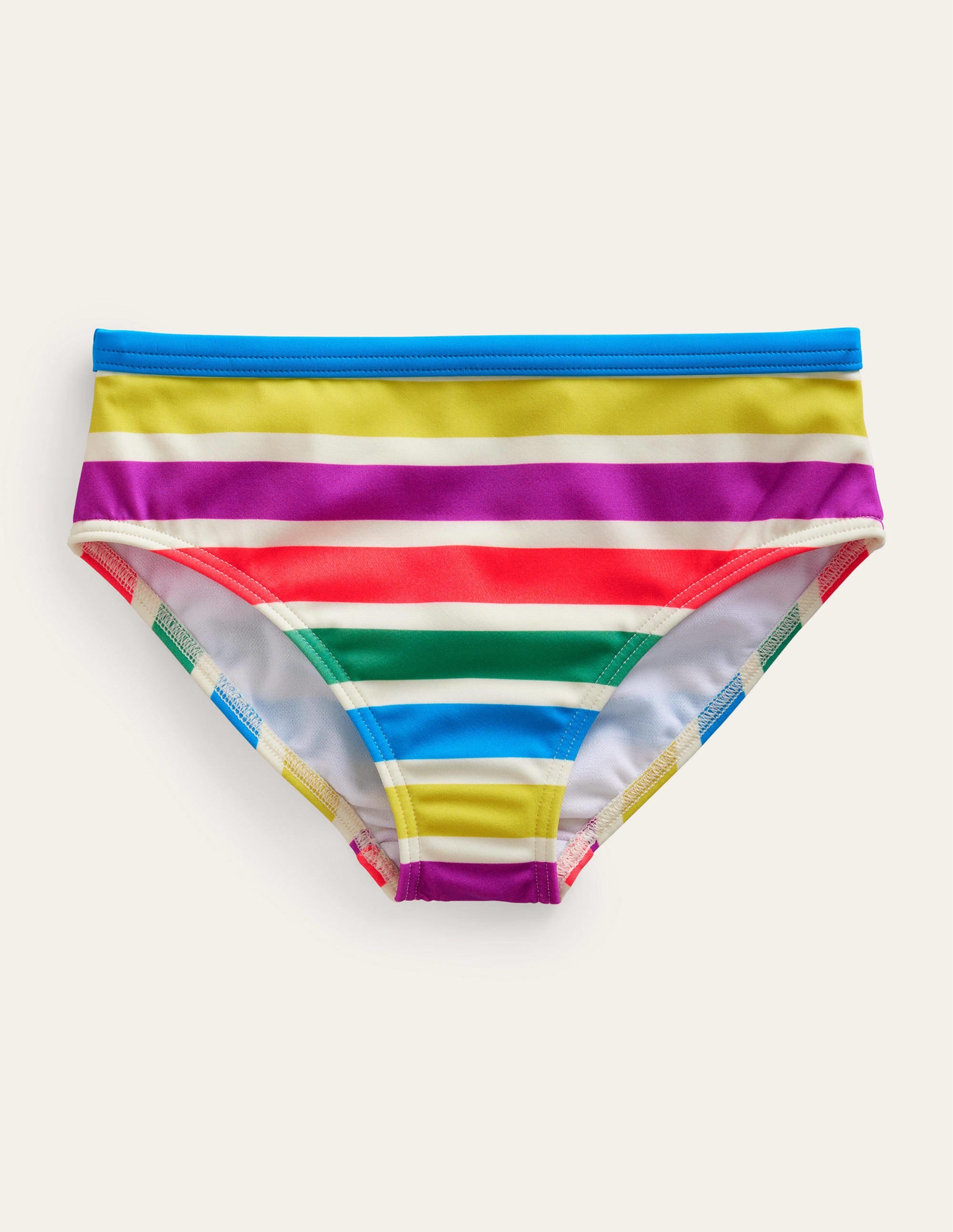 Patterned Bikini Bottoms-Day Tripping Stripe - Image 1