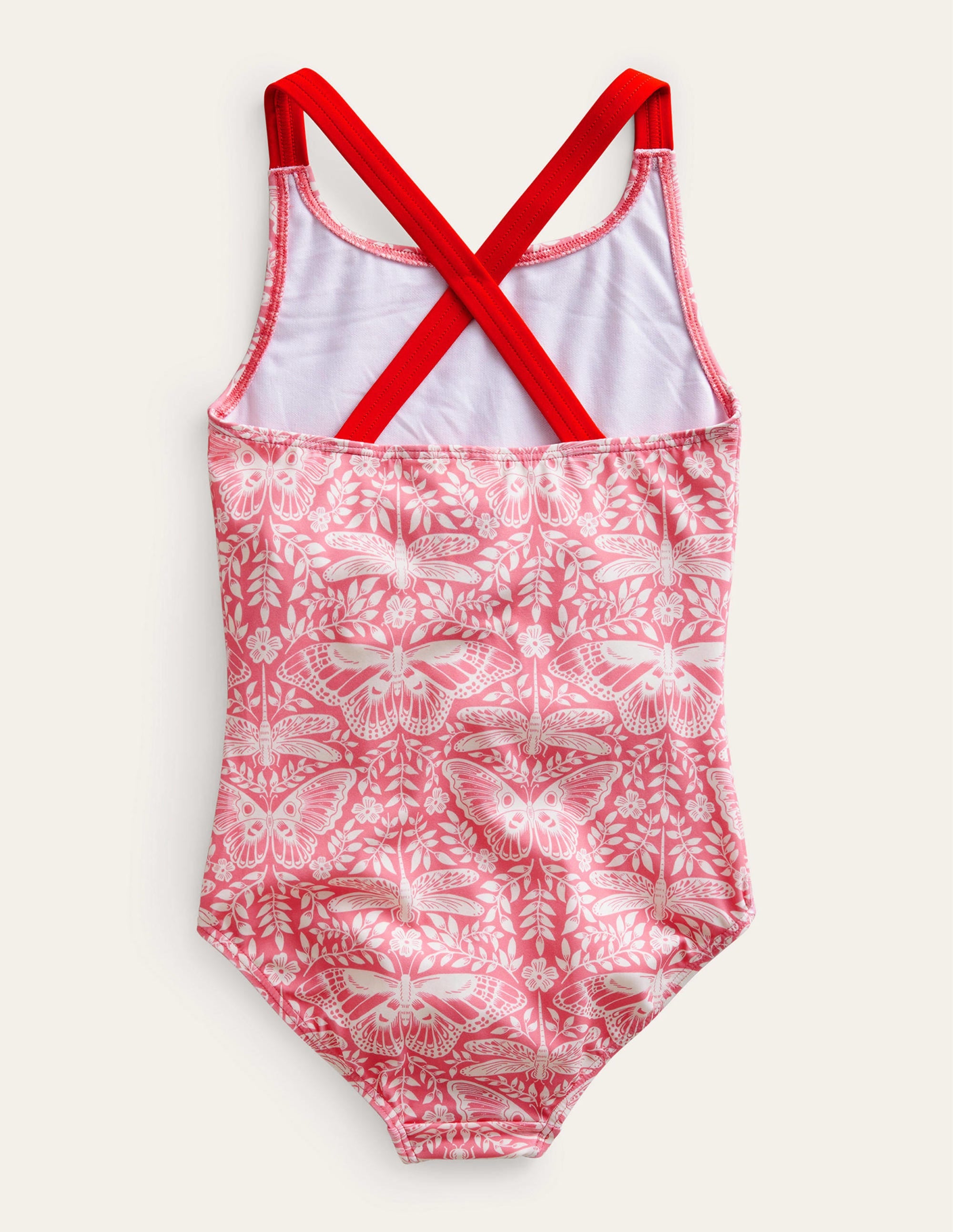 Cross-back Printed Swimsuit-Carousel Butterfly Toile - Image 2