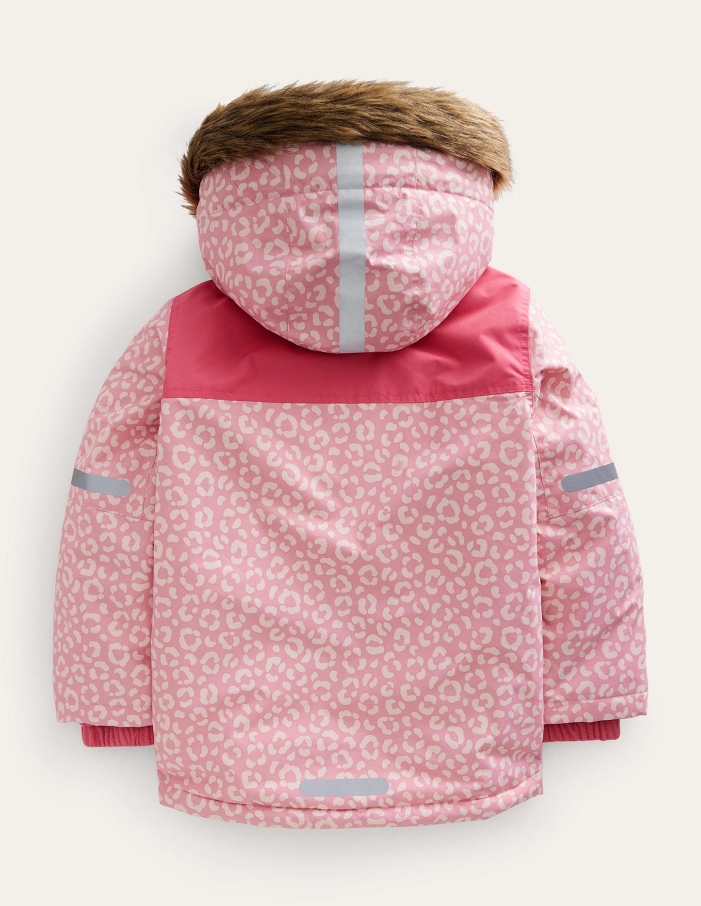 All-Weather Waterproof Jacket-Pink Leopard
