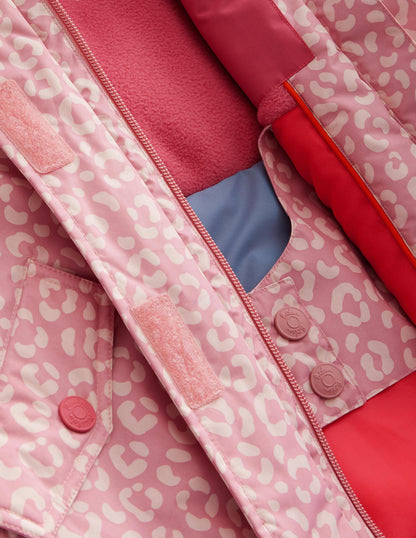 All-Weather Waterproof Jacket-Pink Leopard-3