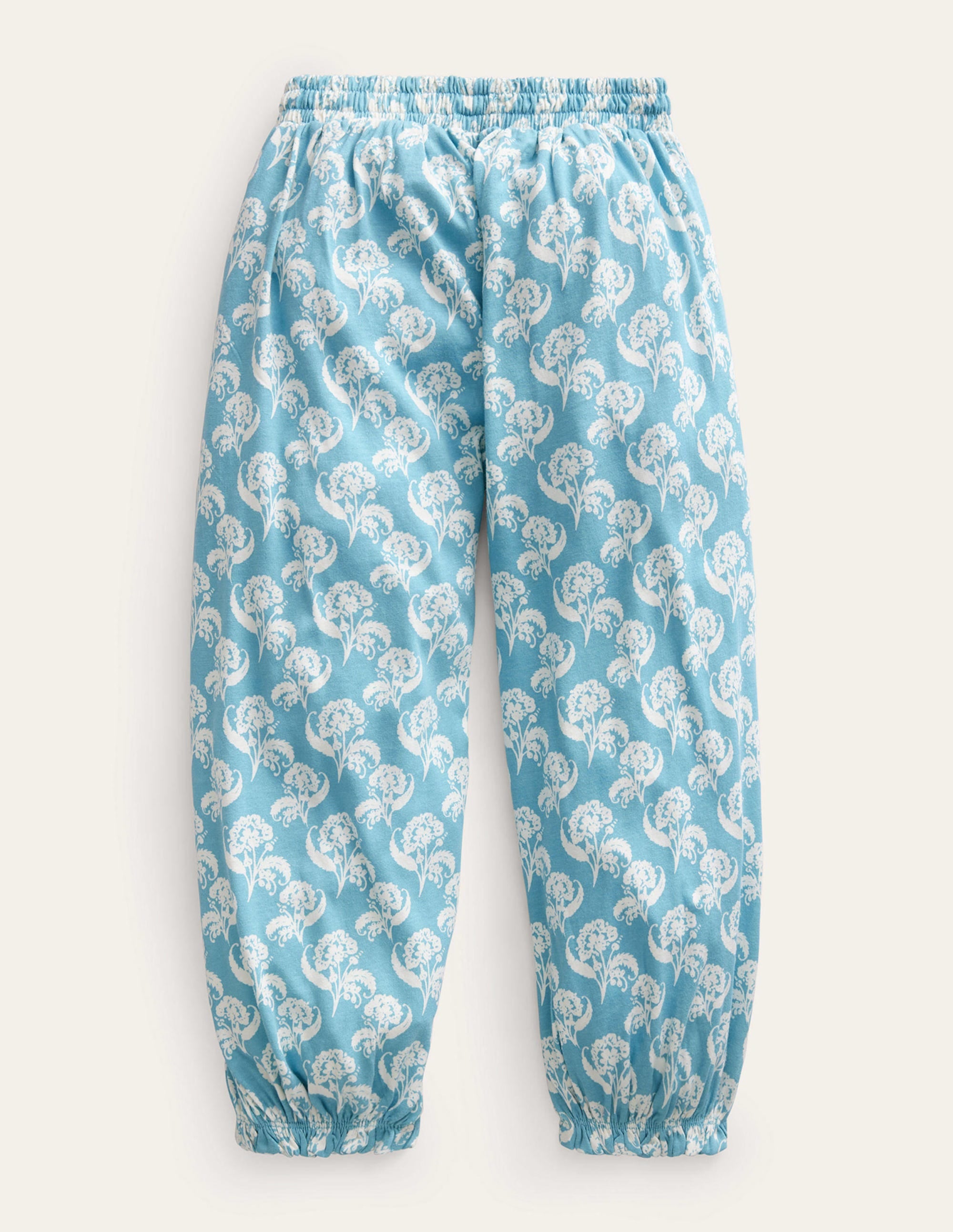 Jersey Harem Trousers-Blue Woodlock Floral - Image 2