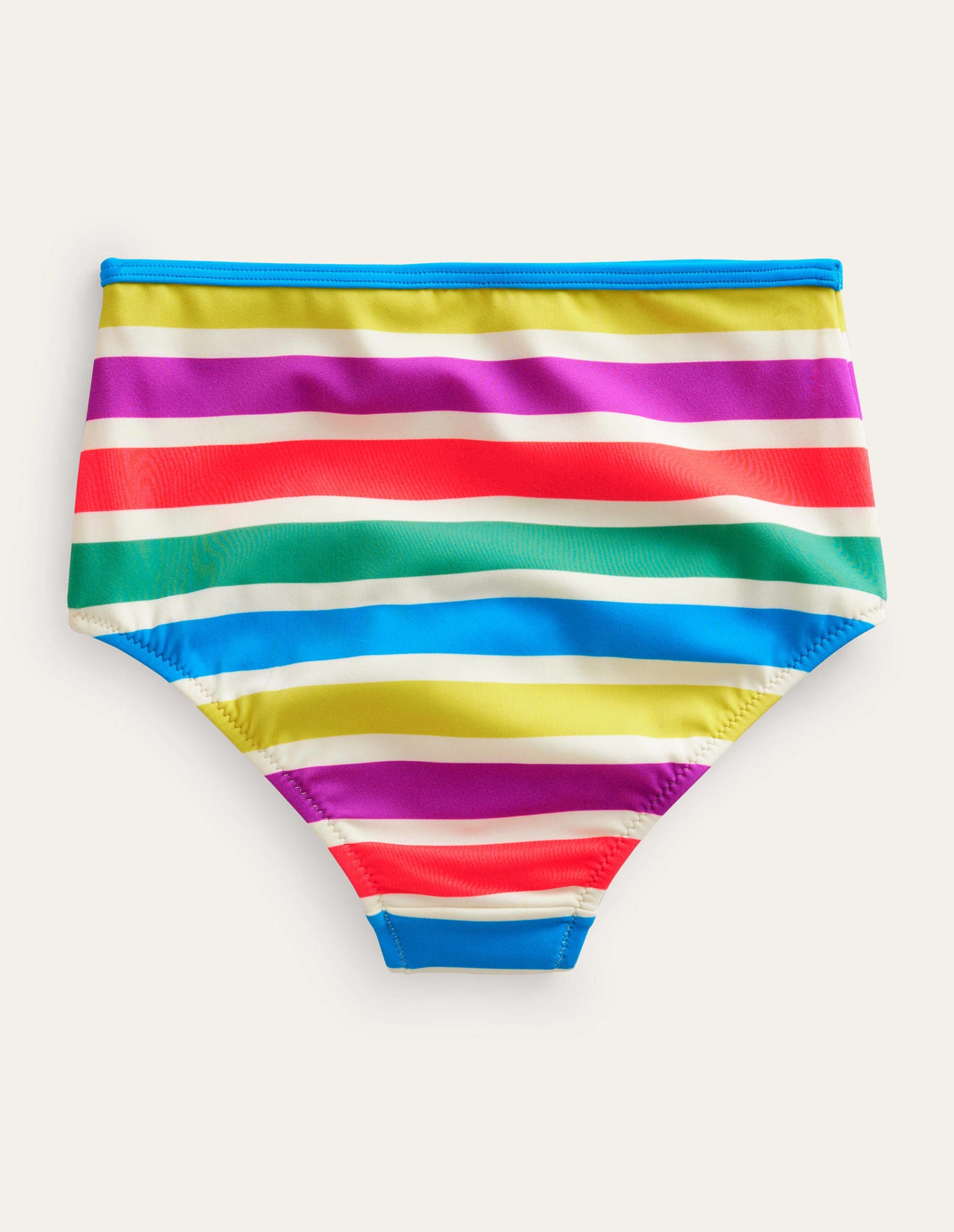 High Waisted Bikini Bottoms-Day Tripping Stripe - Image 2