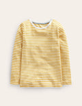 Long Sleeve Pointelle Top-Honeycomb/Ivory