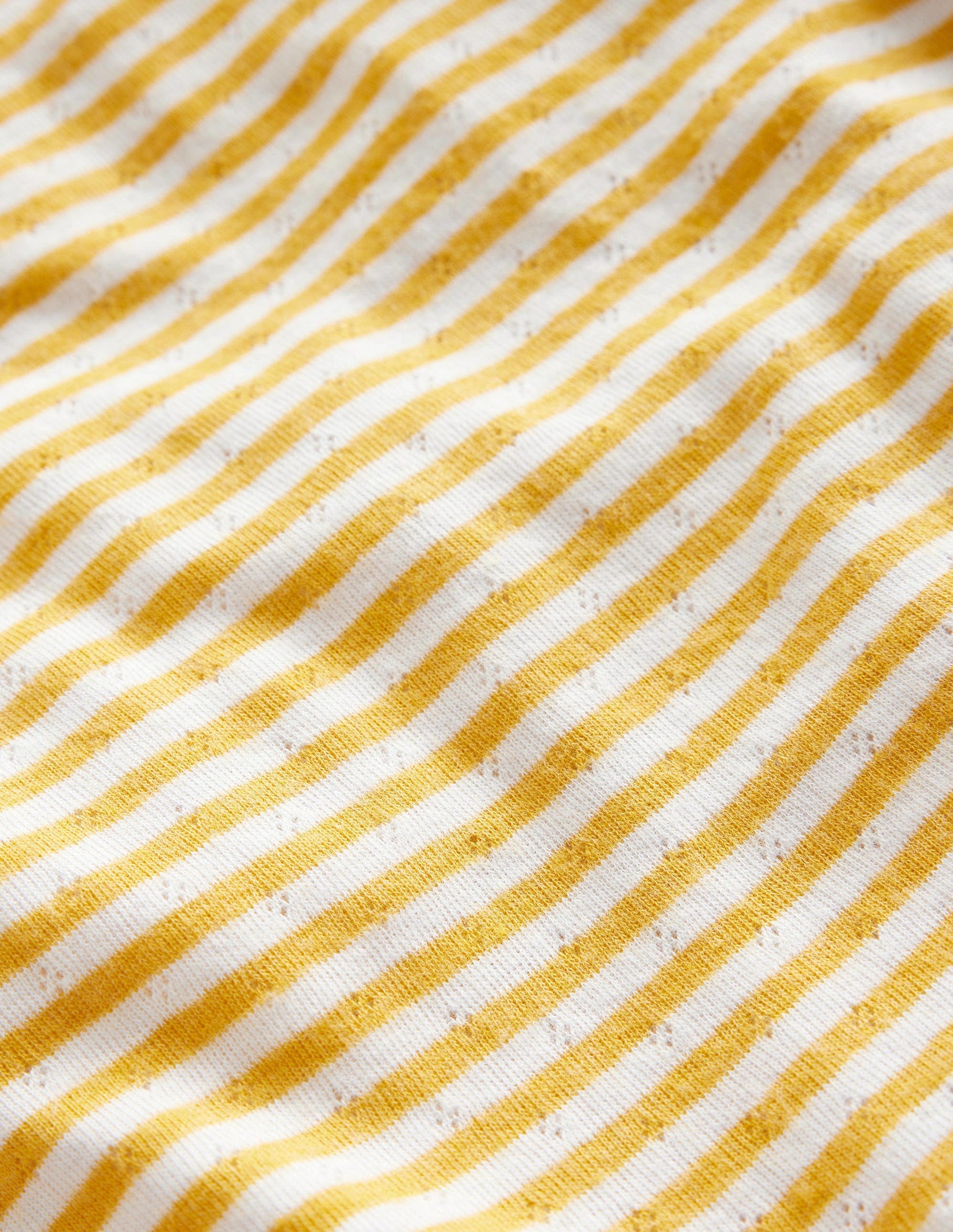 Long Sleeve Pointelle Top-Honeycomb/Ivory-3