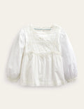 Pretty Lace Blouse-Ivory