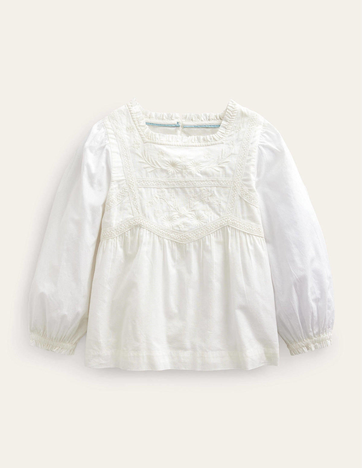 Pretty Lace Blouse-Ivory-1
