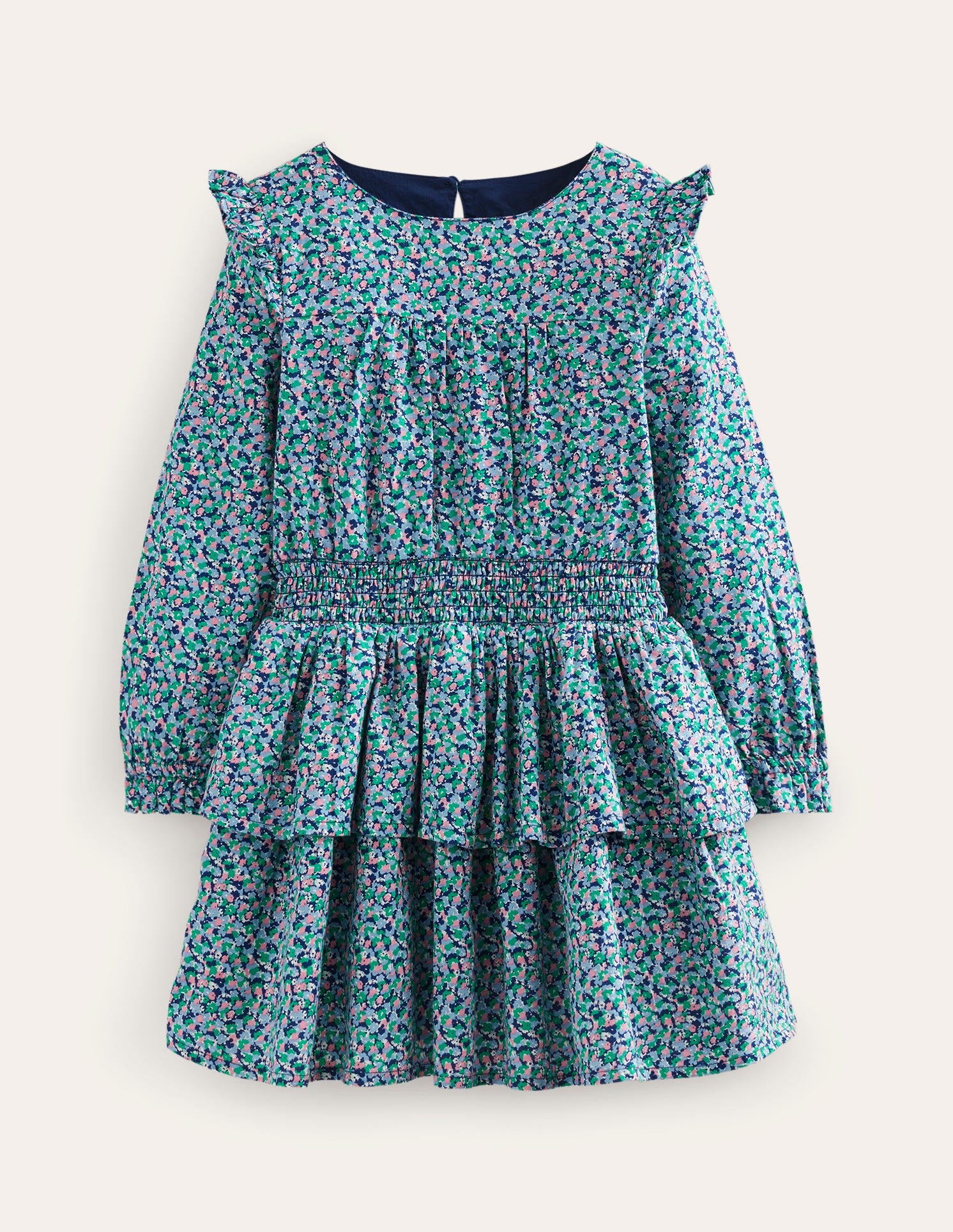 Frill Cotton Dress-Ditsy Floral - Image 1